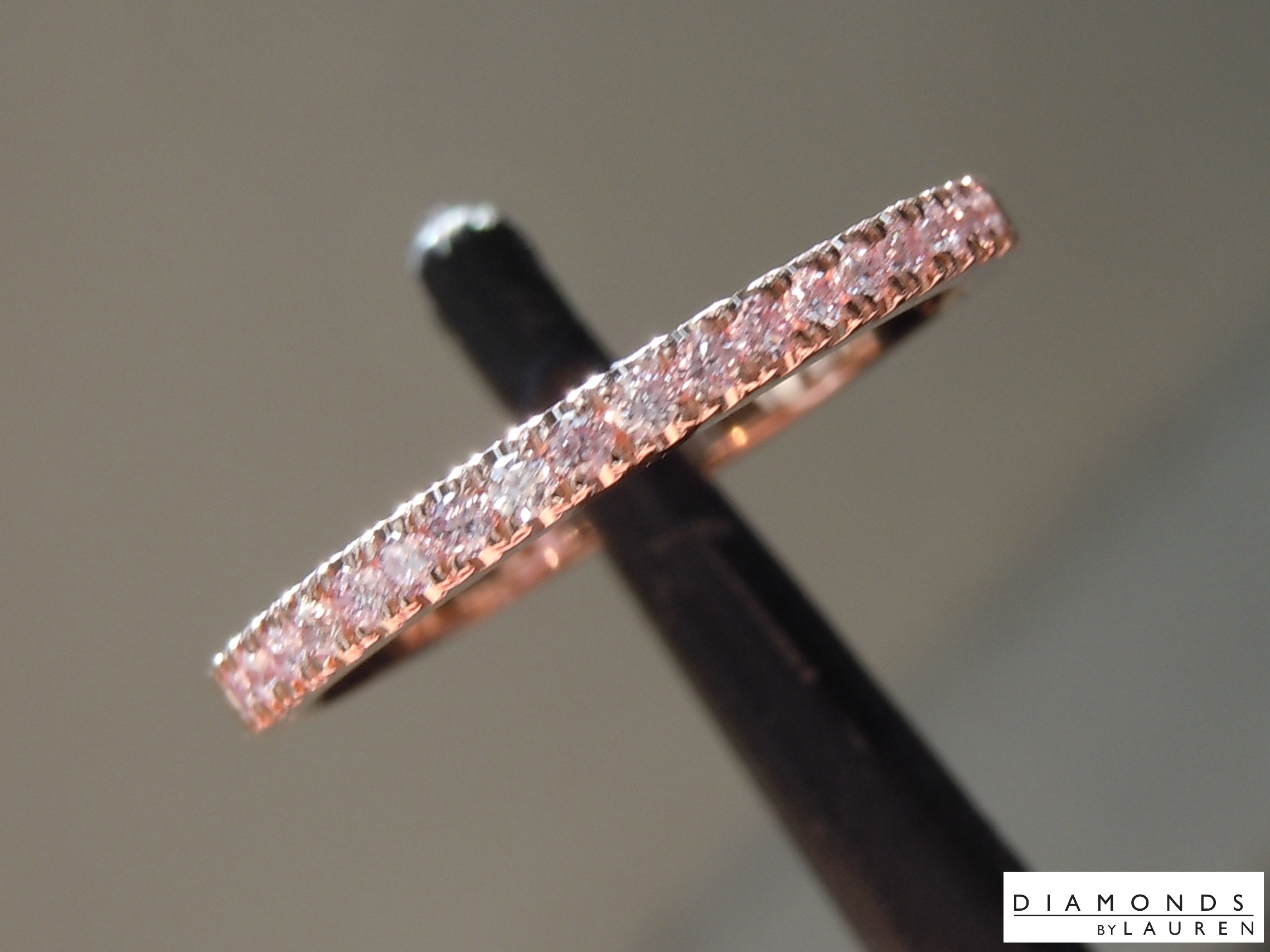 natural pink diamond ring