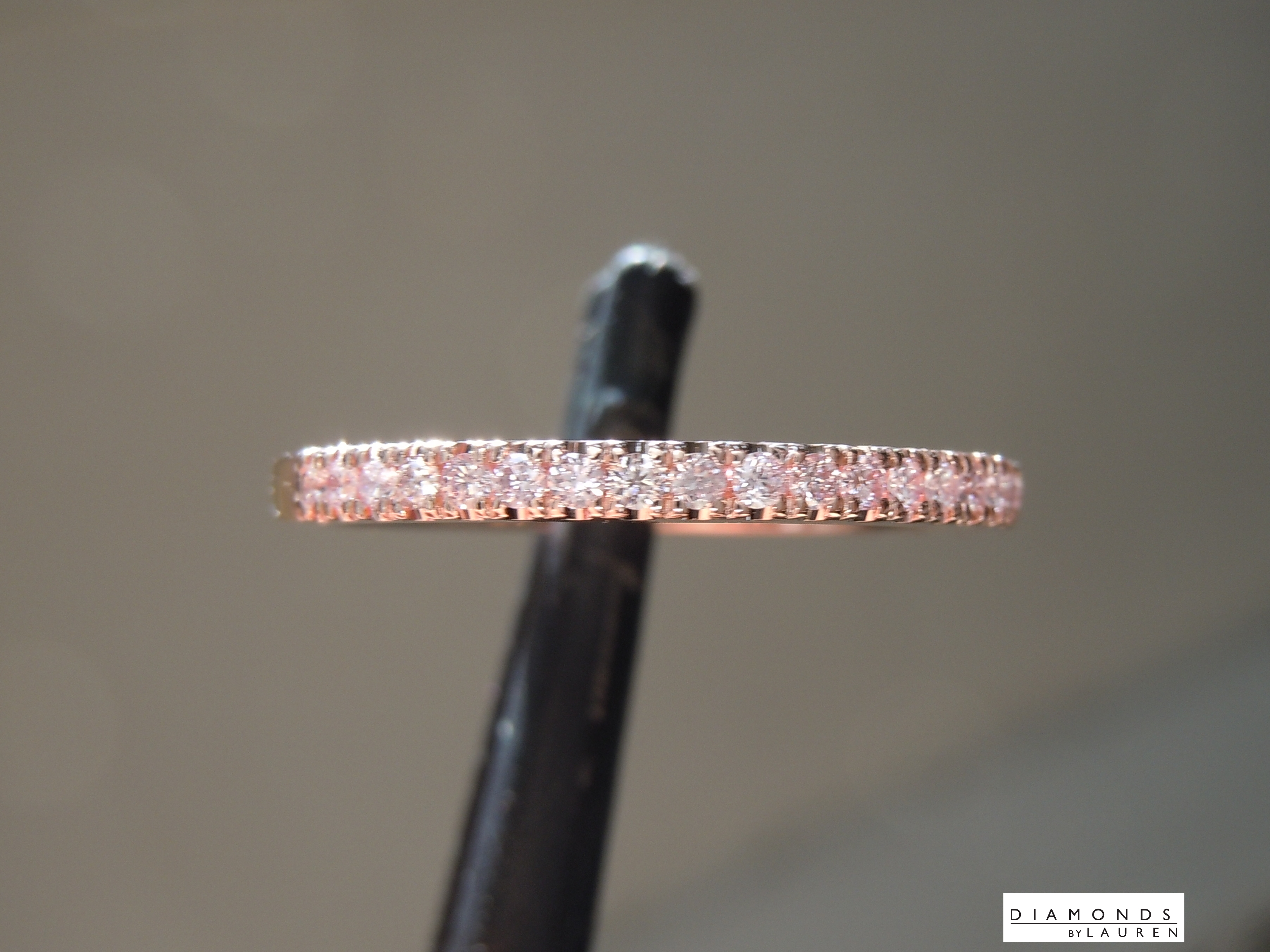 light pink diamond ring