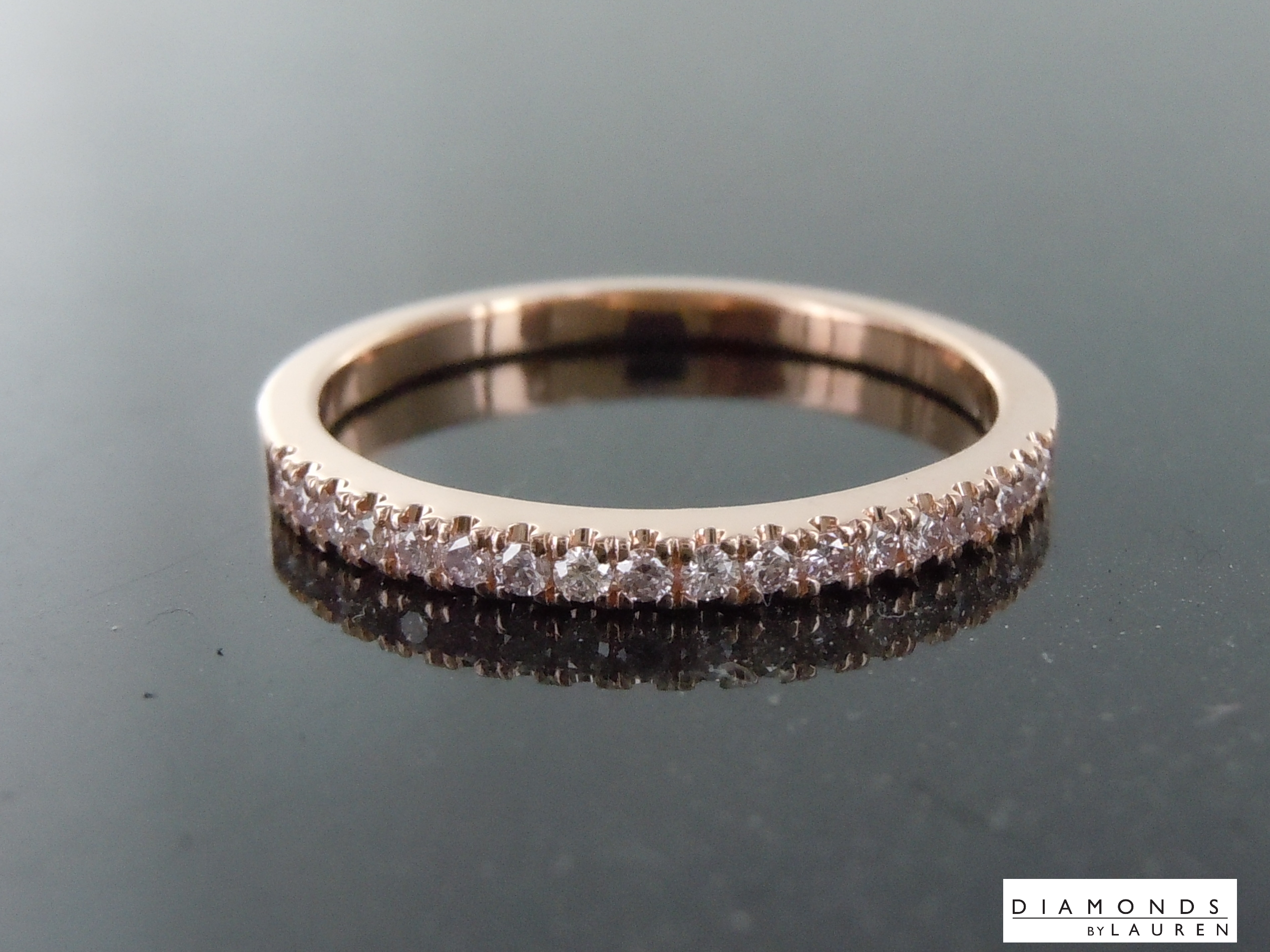 light pink diamond ring