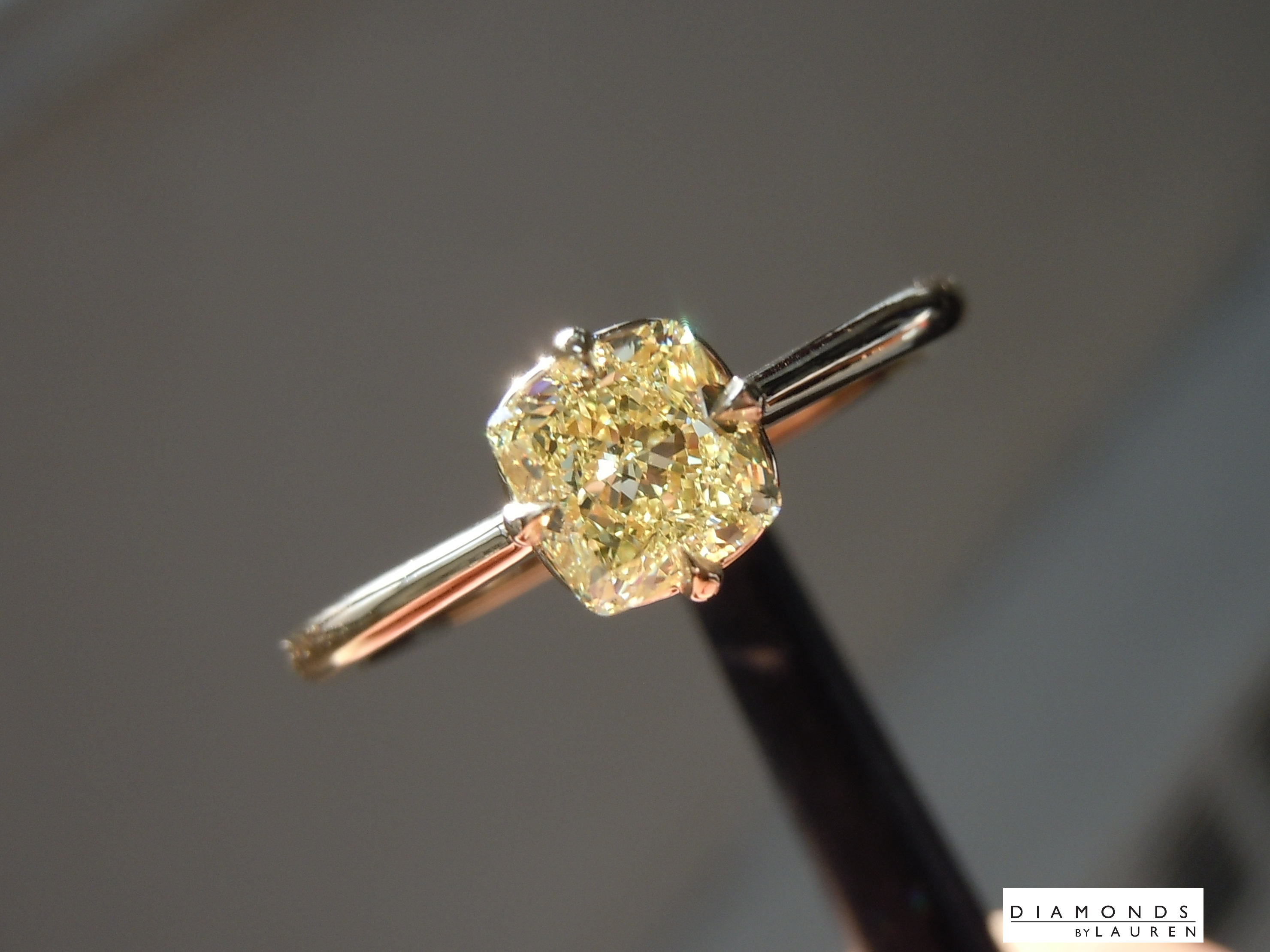 yellowish diamond ring