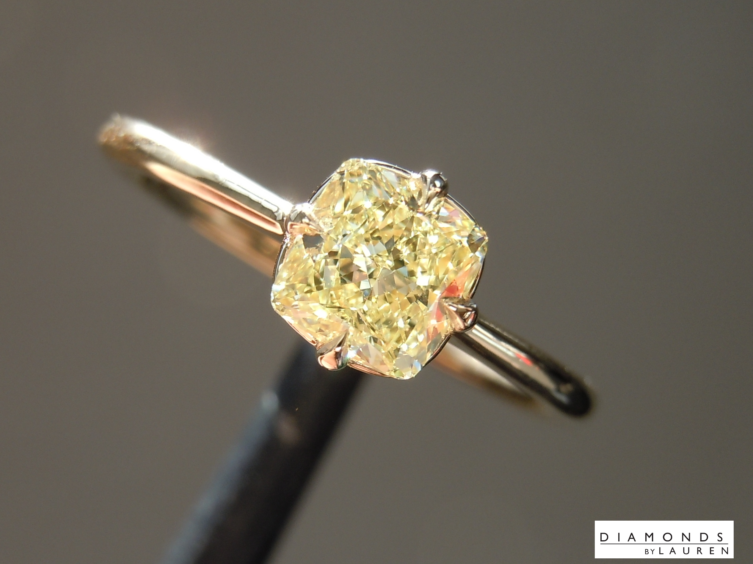 yellowish diamond ring