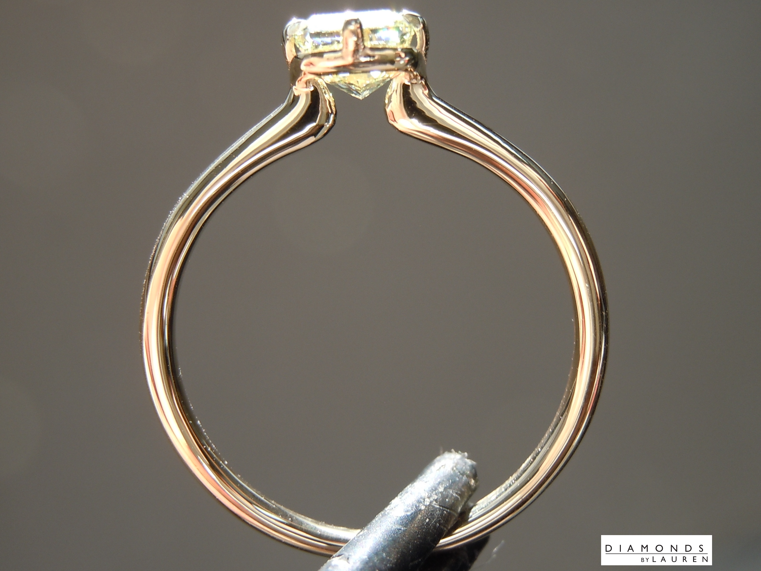 natural yellow diamond ring