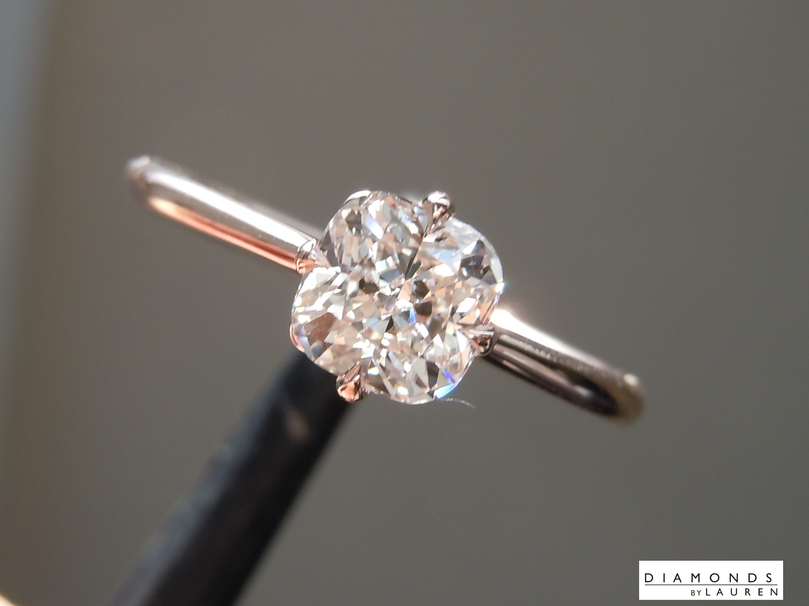 natural pink diamond ring