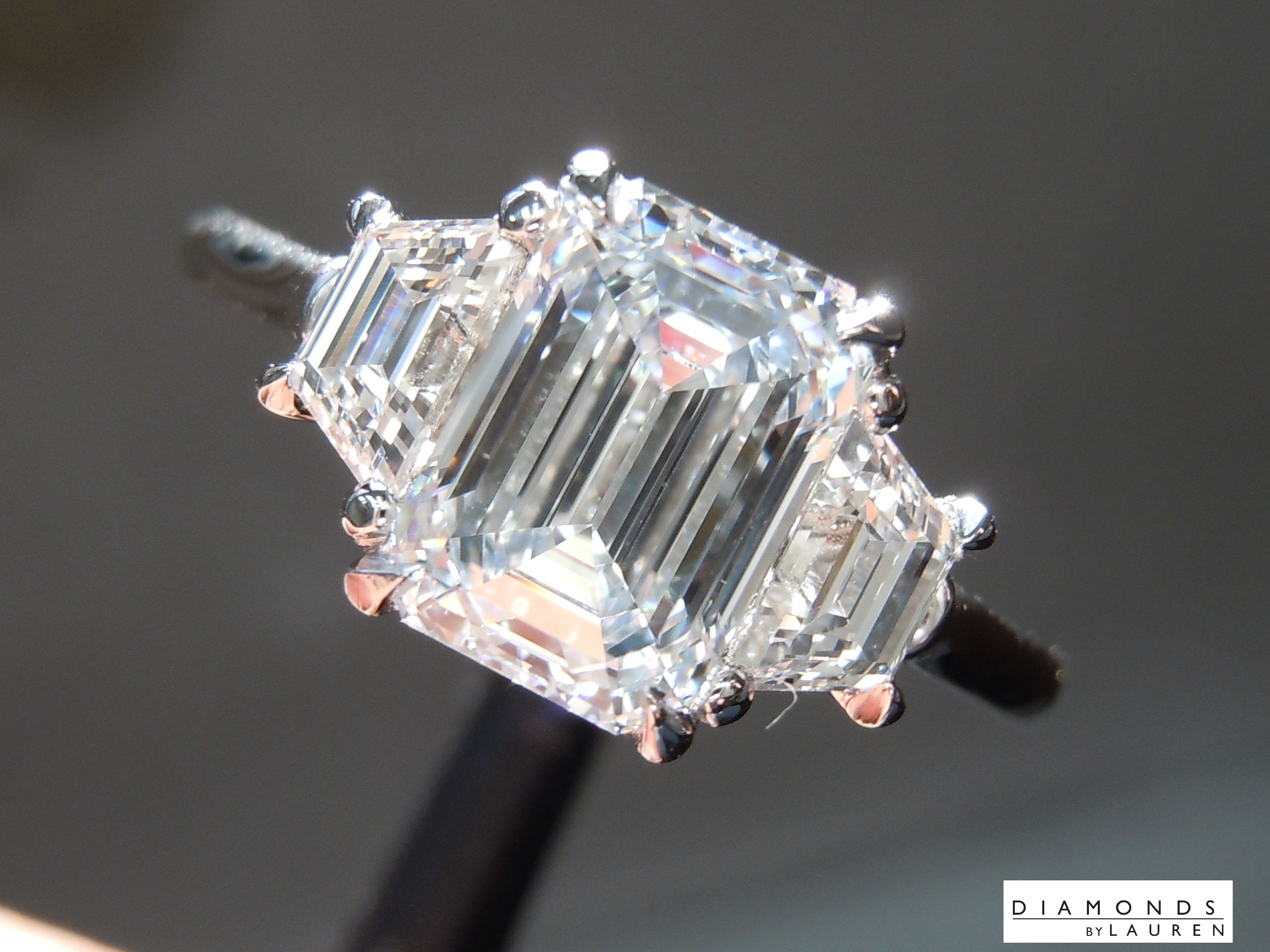blue diamond ring