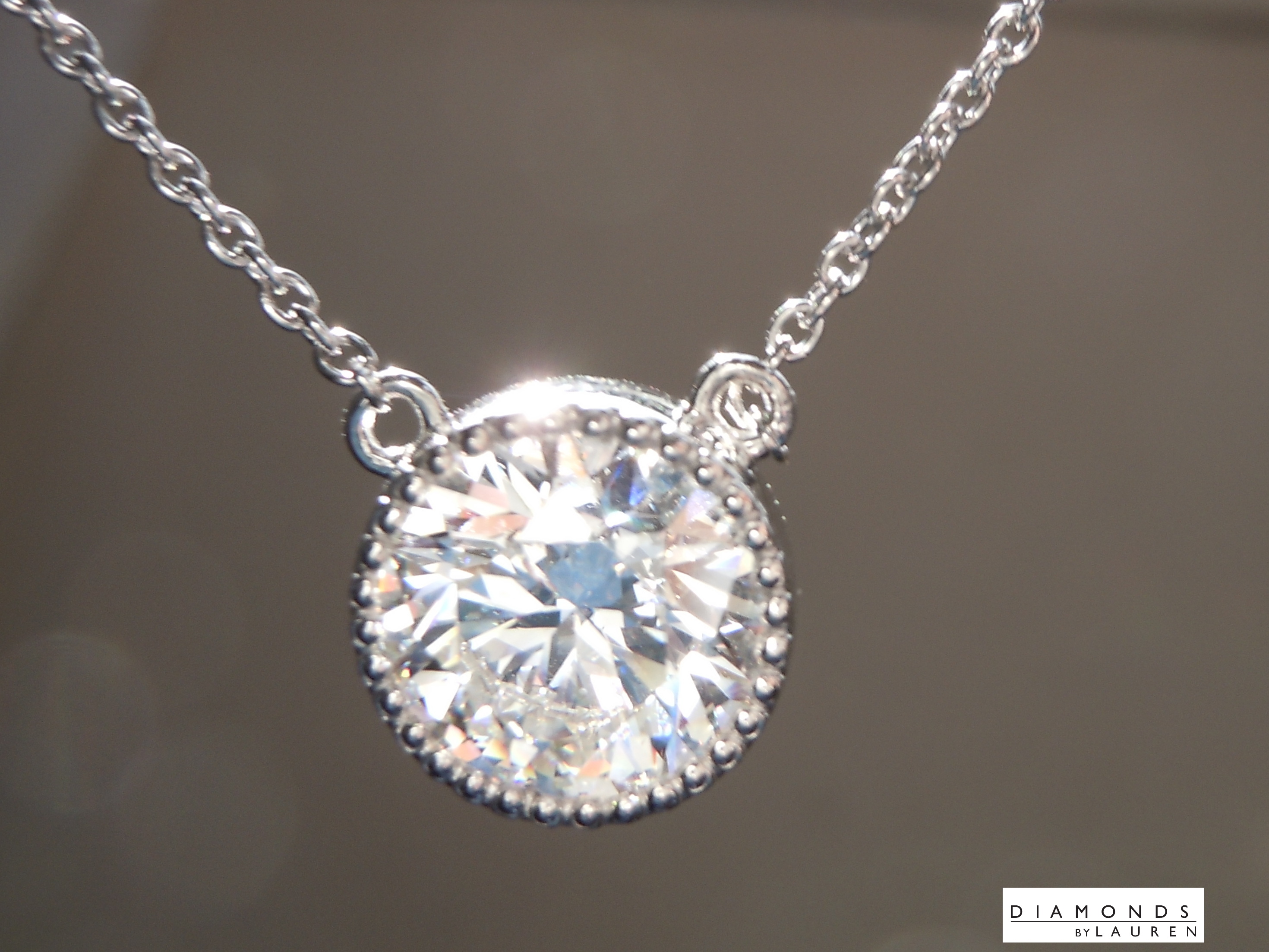 lab diamond necklace
