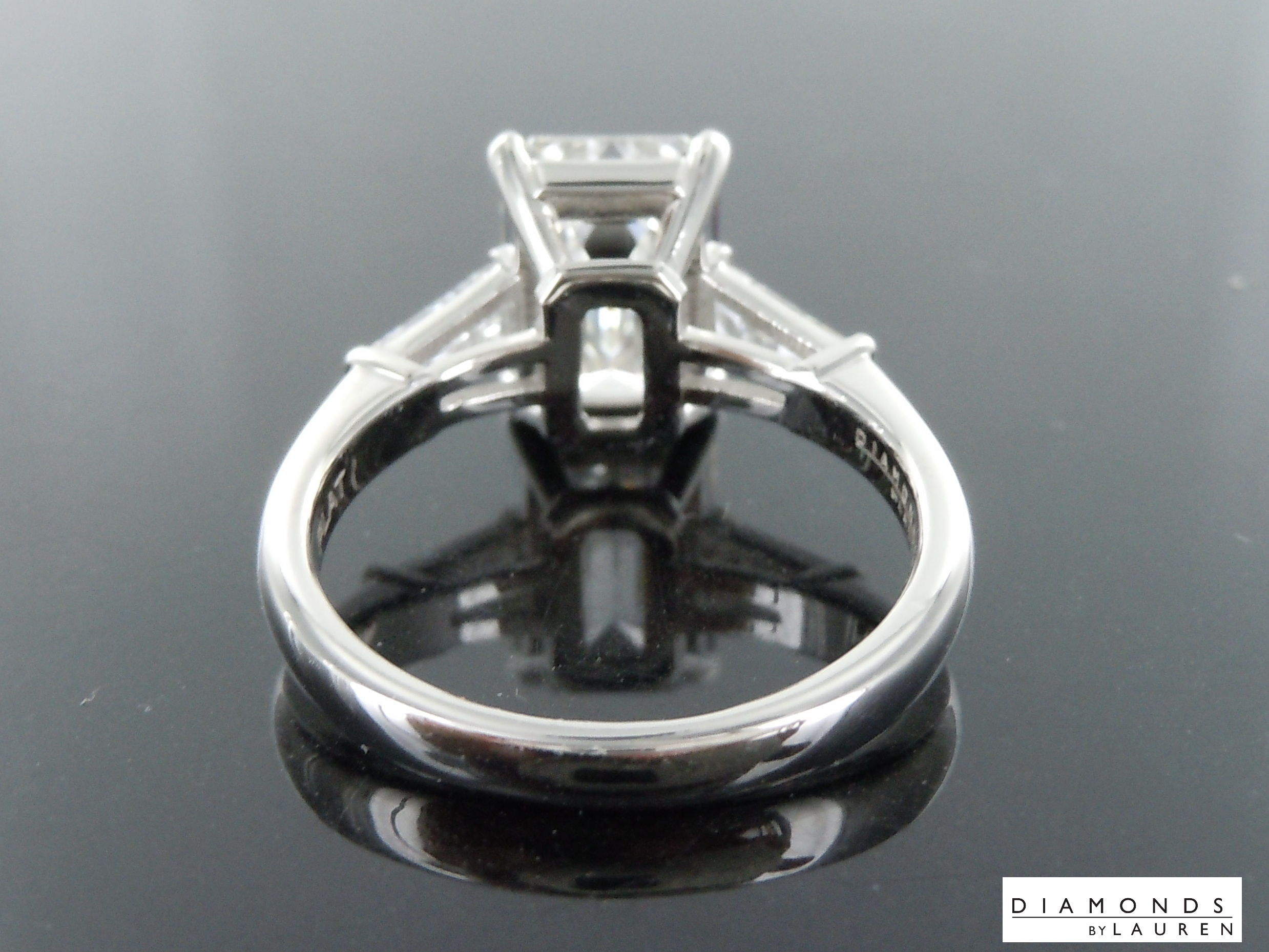 colorless lab diamond ring