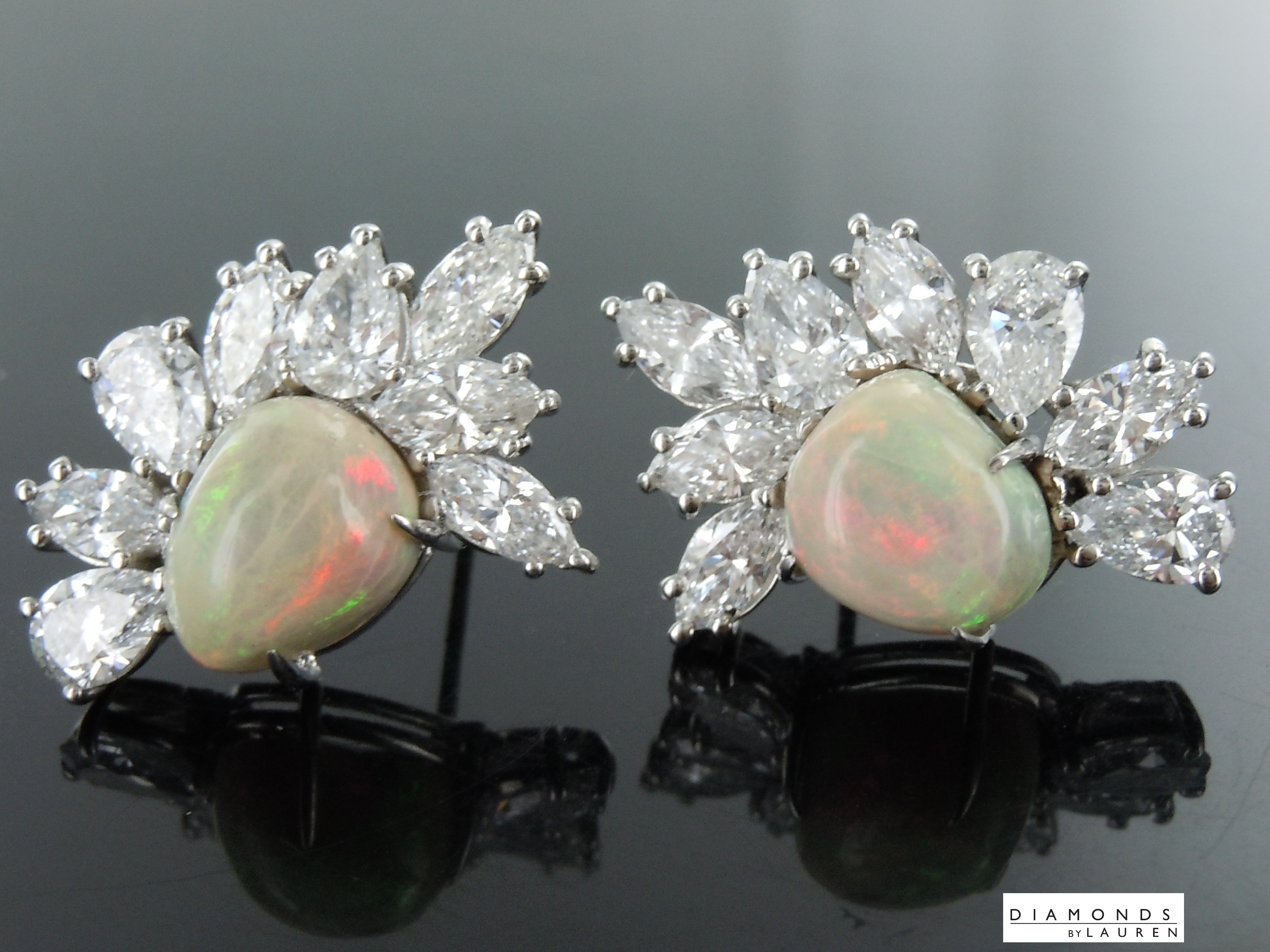 yellow opal earrings