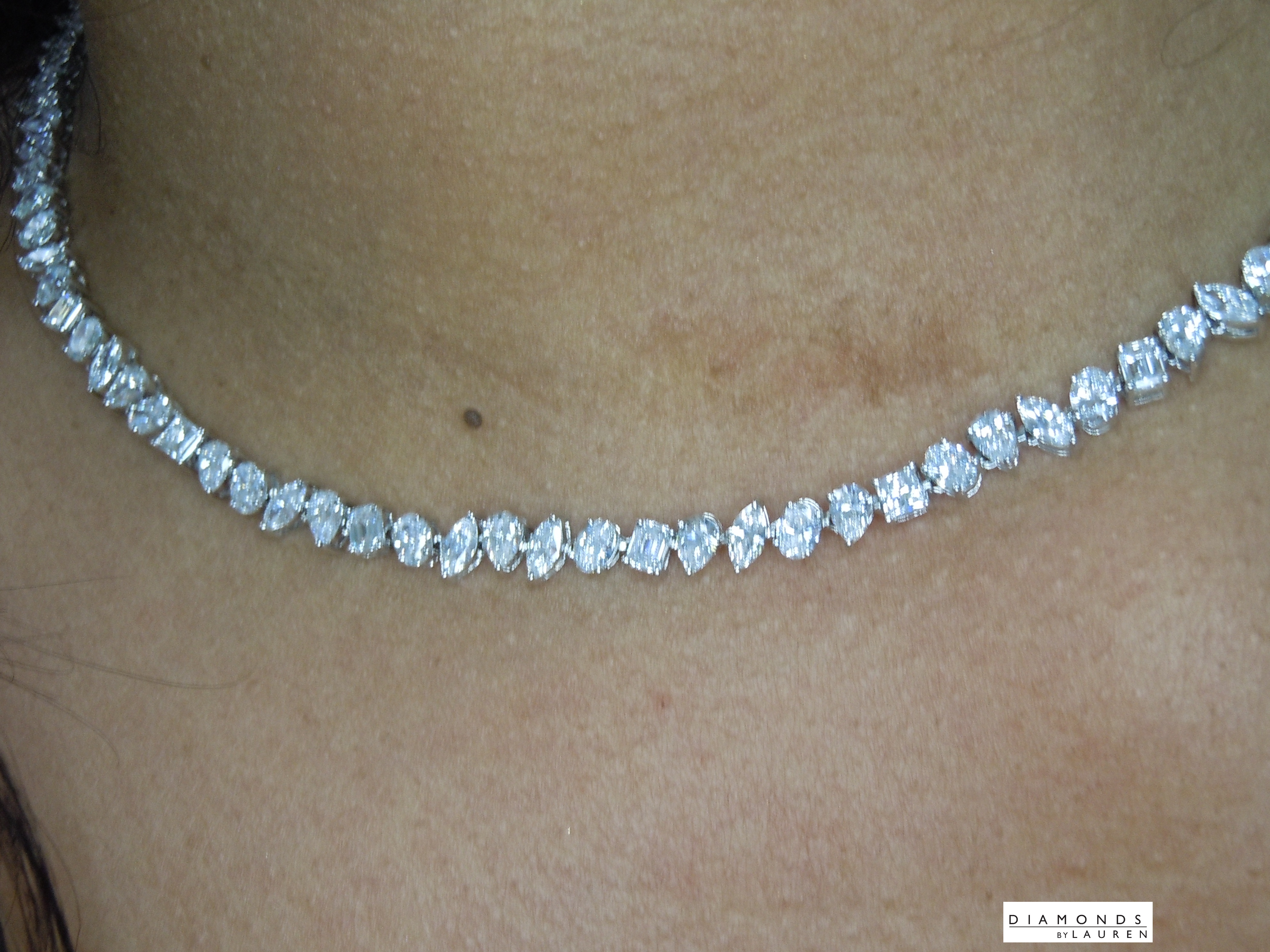 lab diamond necklace