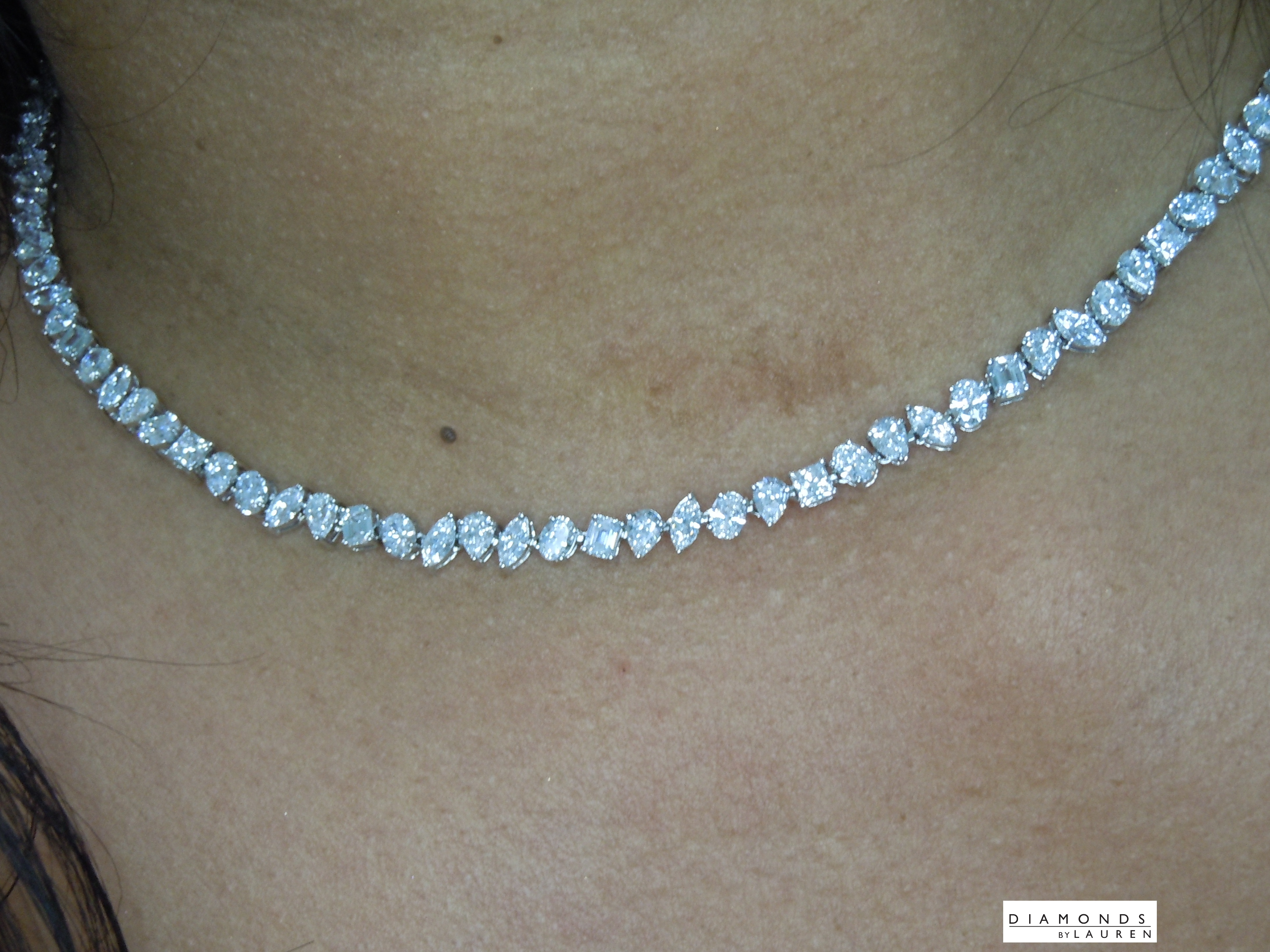 lab diamond necklace