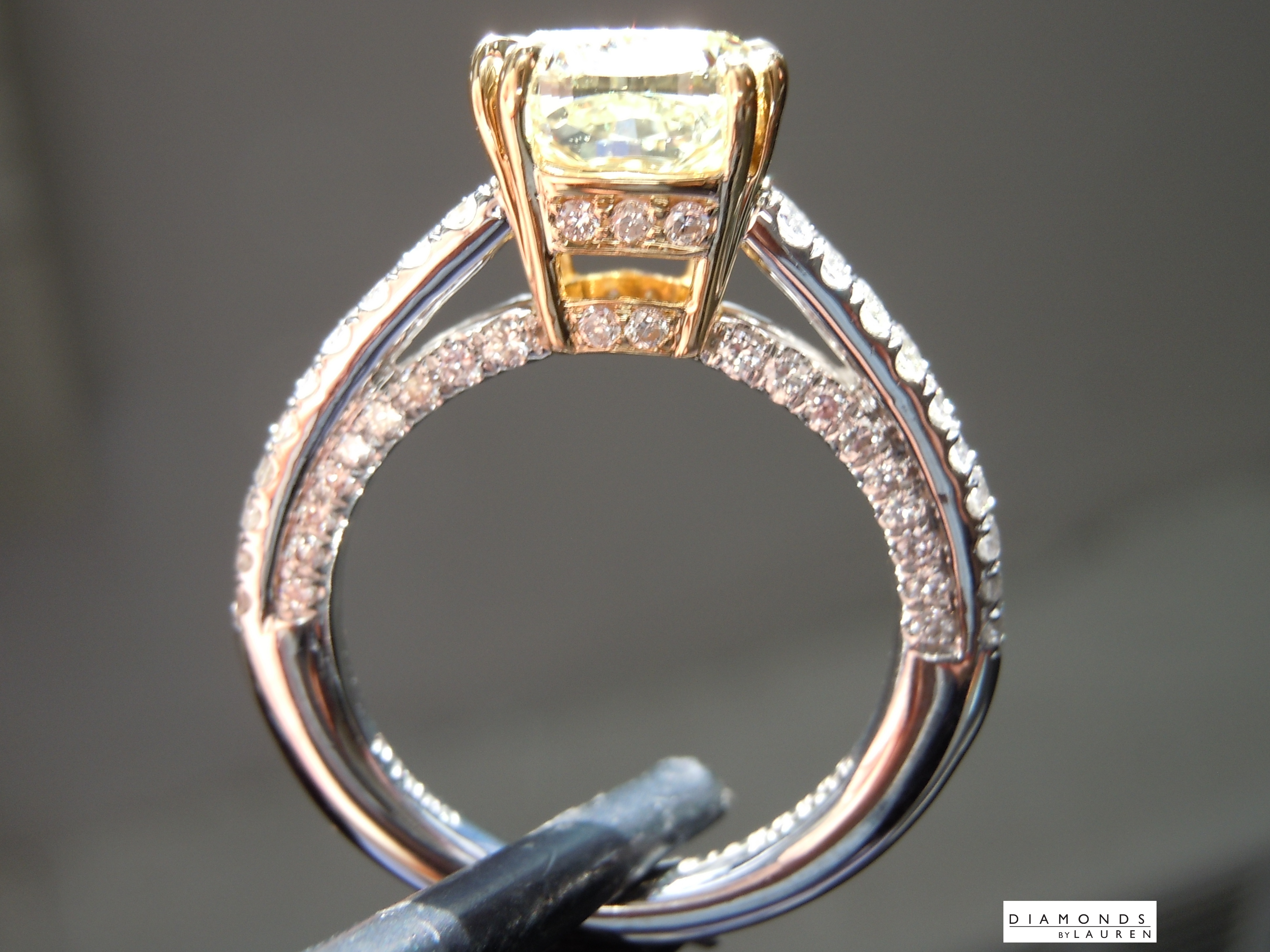 yellow canary diamond ring