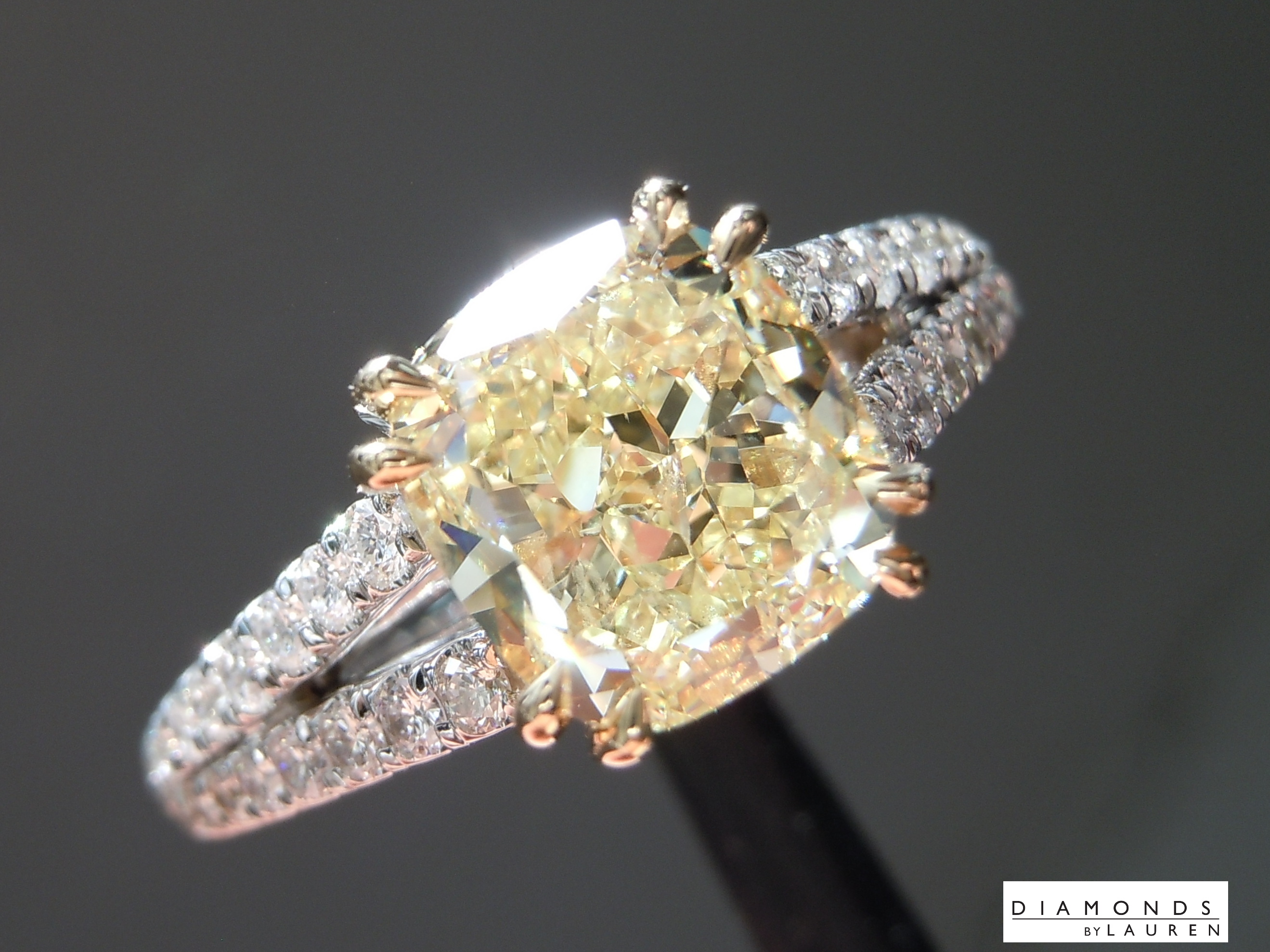yellow canary diamond ring