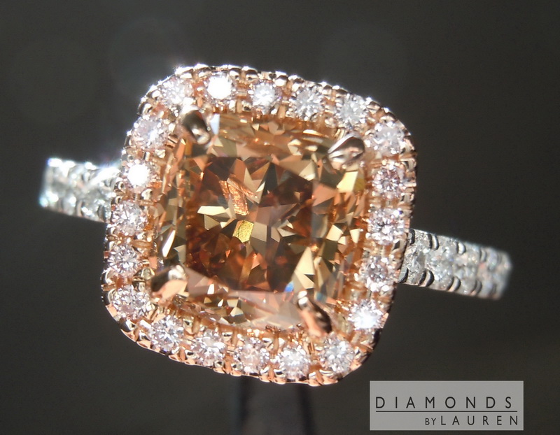 brown diamond ring