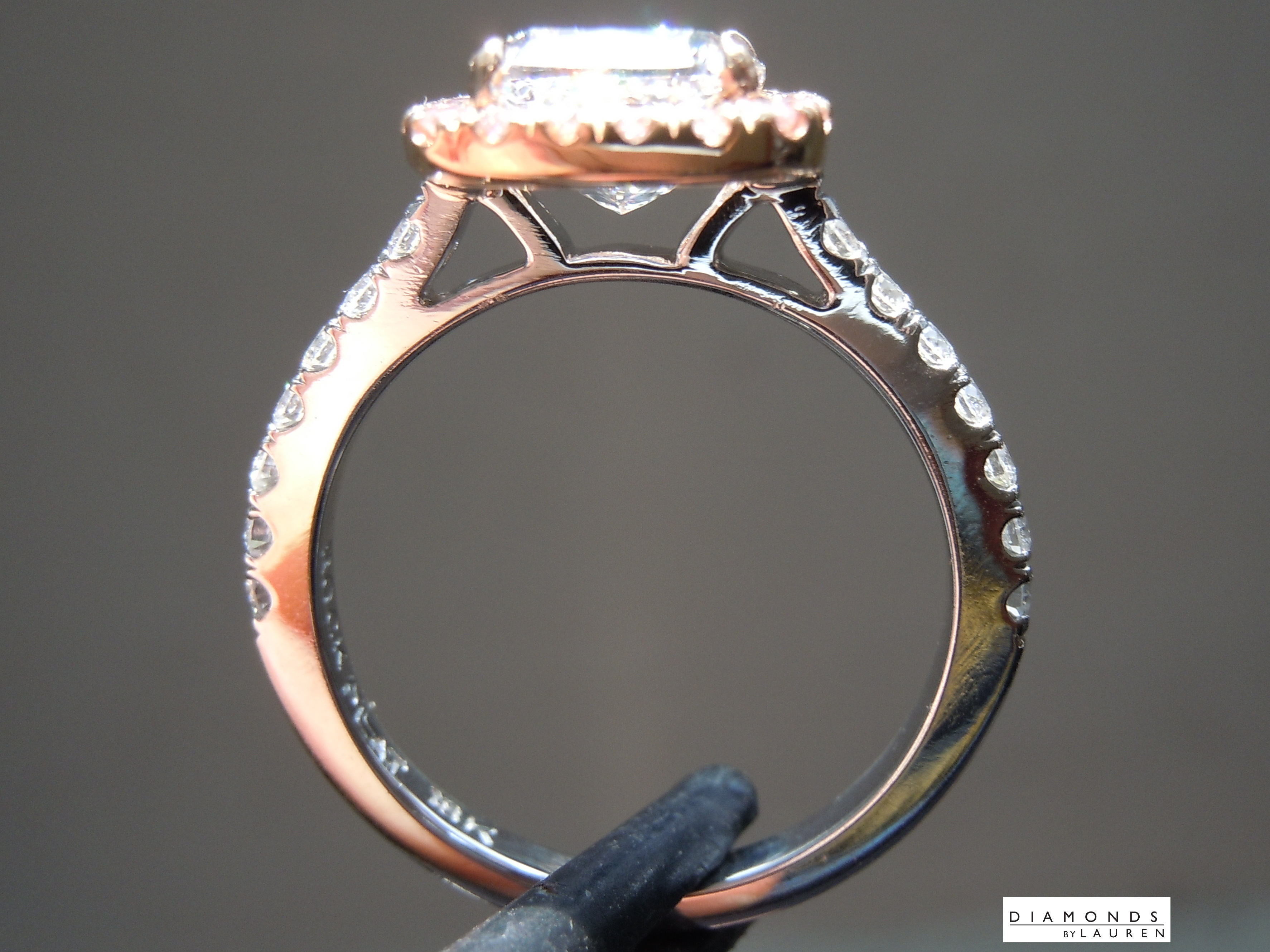 blue diamond ring