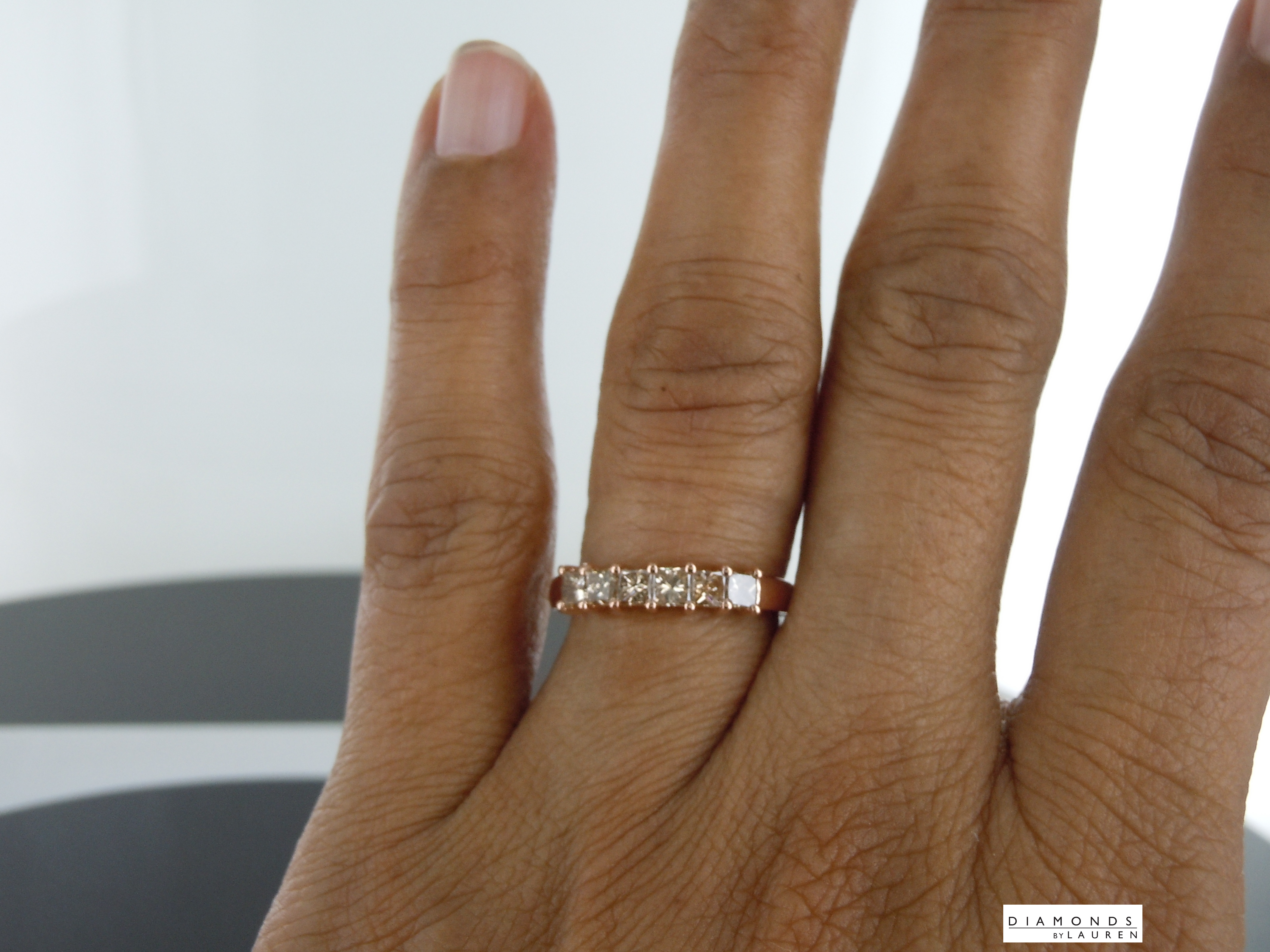 brown diamond ring