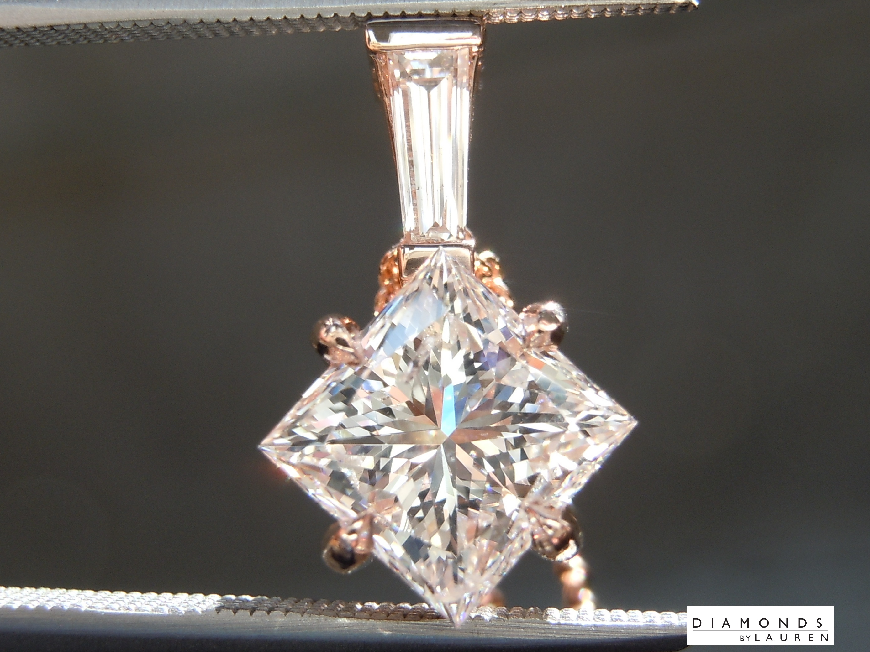 1.49ct G I1 Princess Cut Diamond Pendant R10927