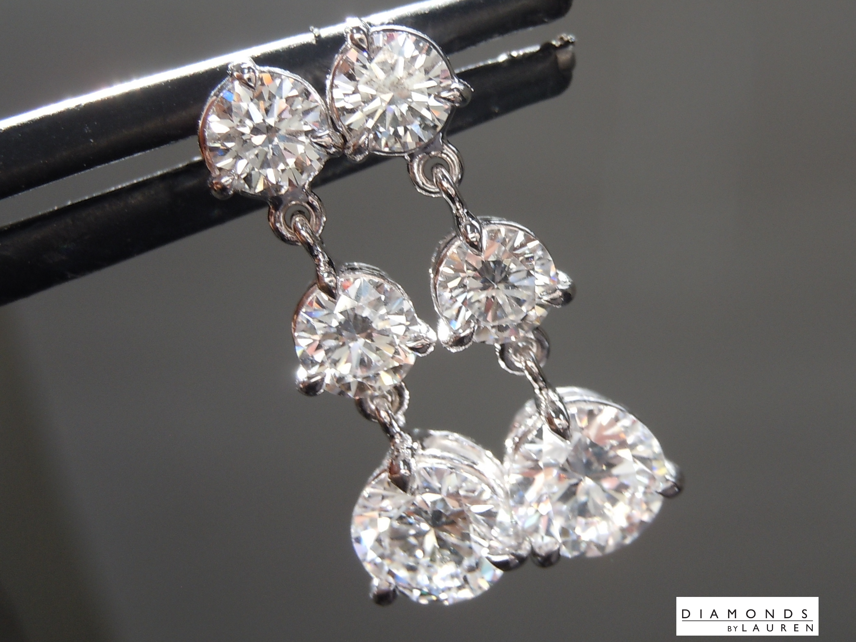 lab diamond earrings