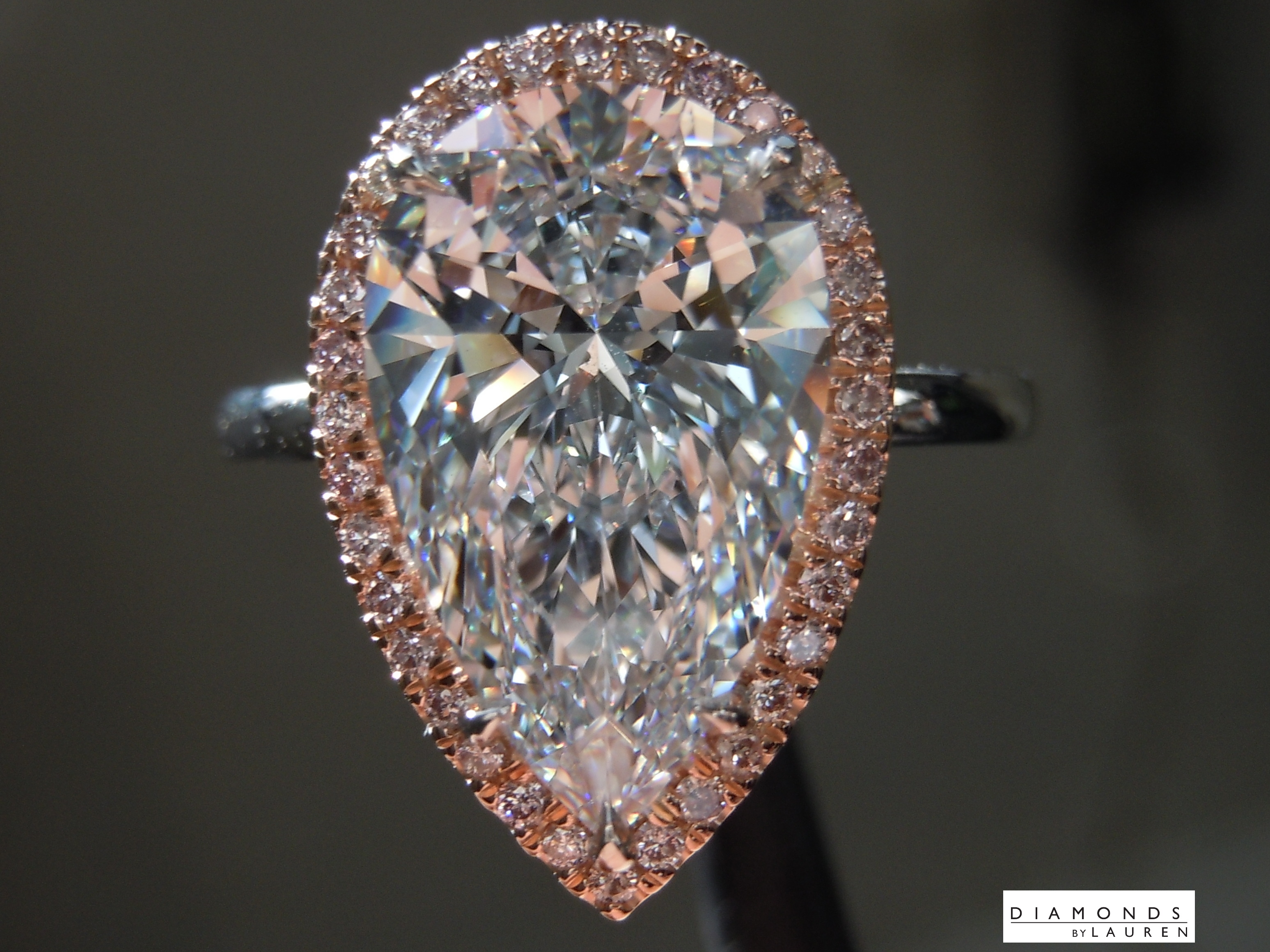 colorless diamond ring