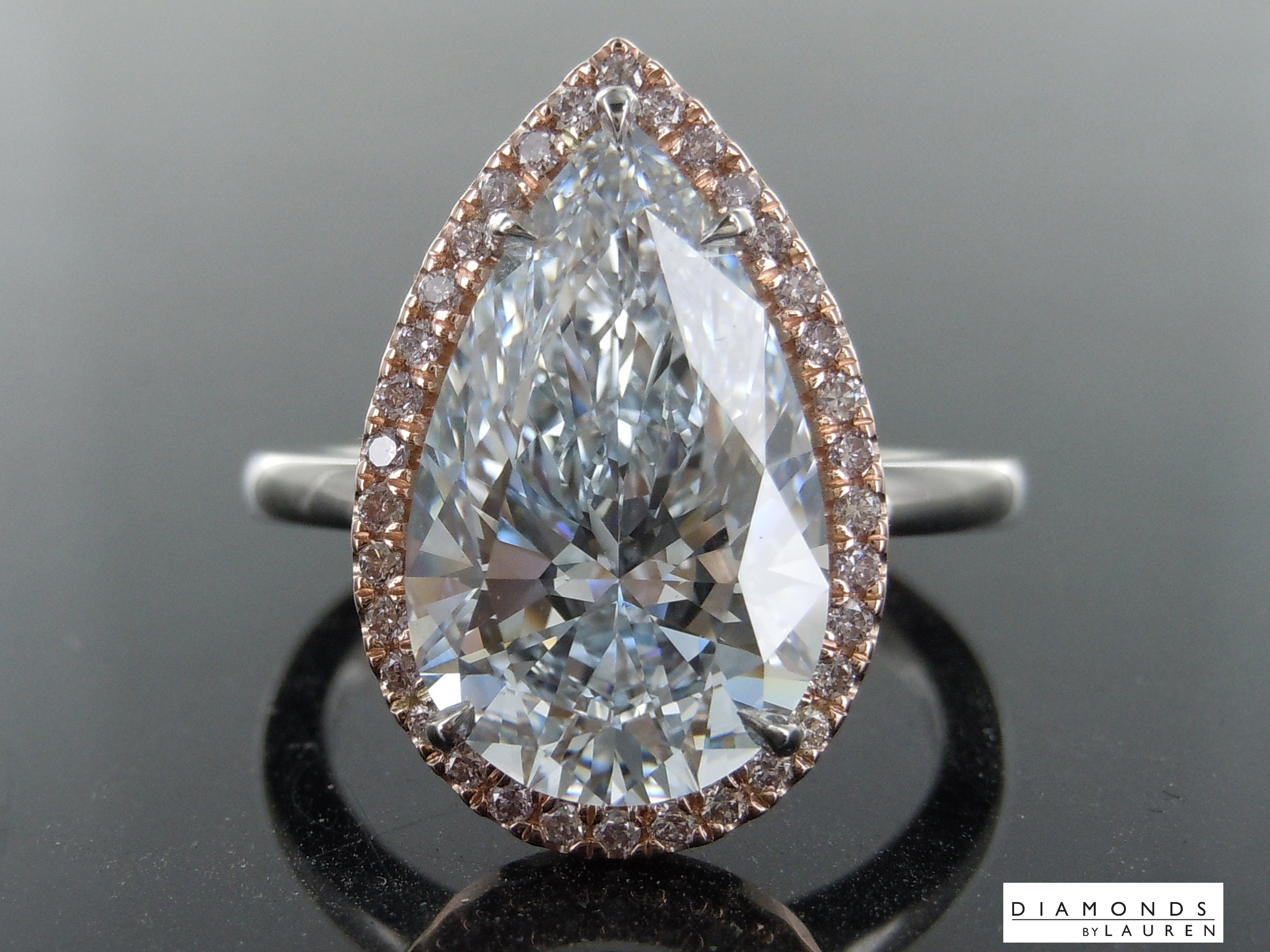 colorless diamond ring