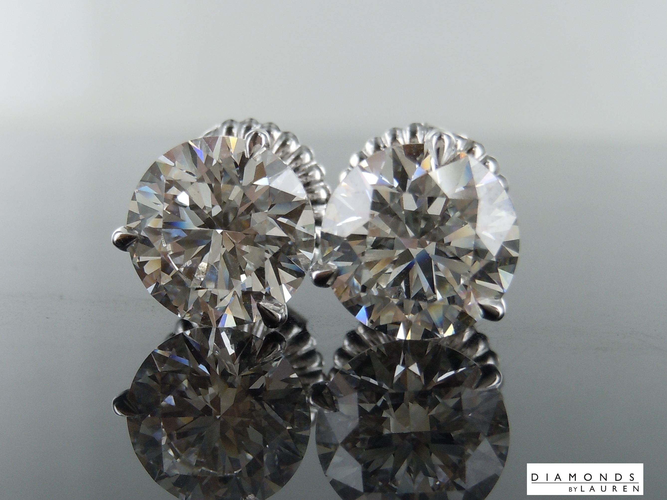lab diamond earrings