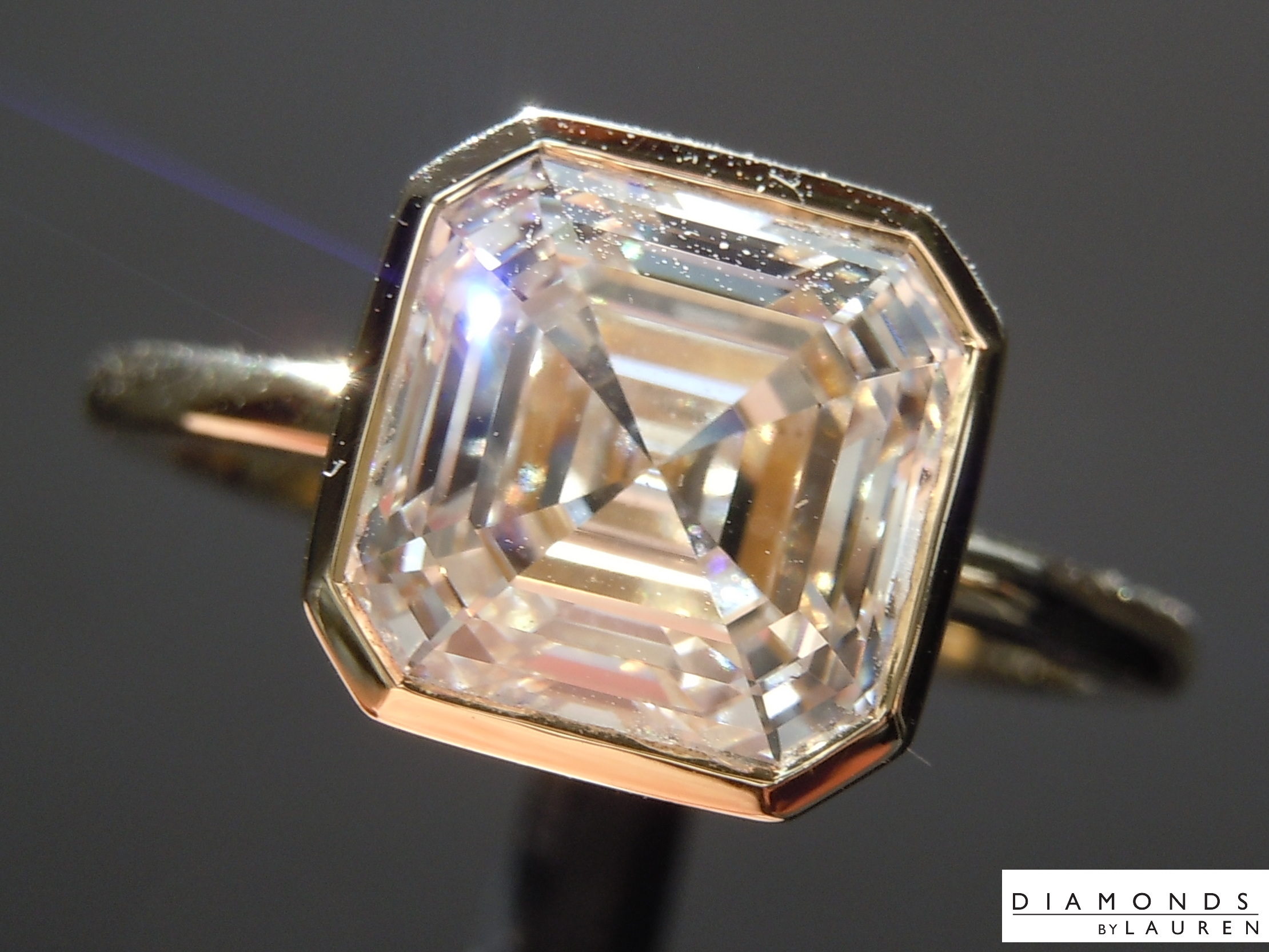 lab diamond ring