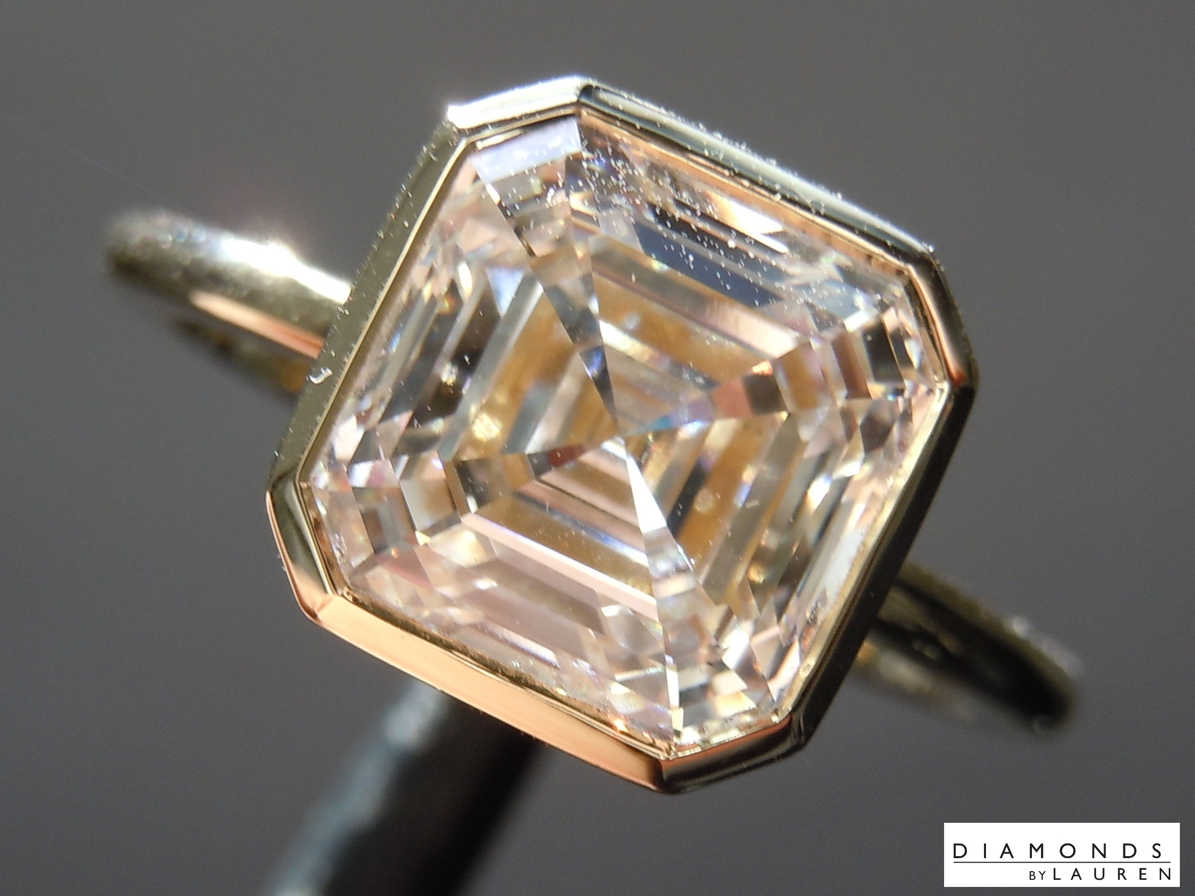 lab diamond ring