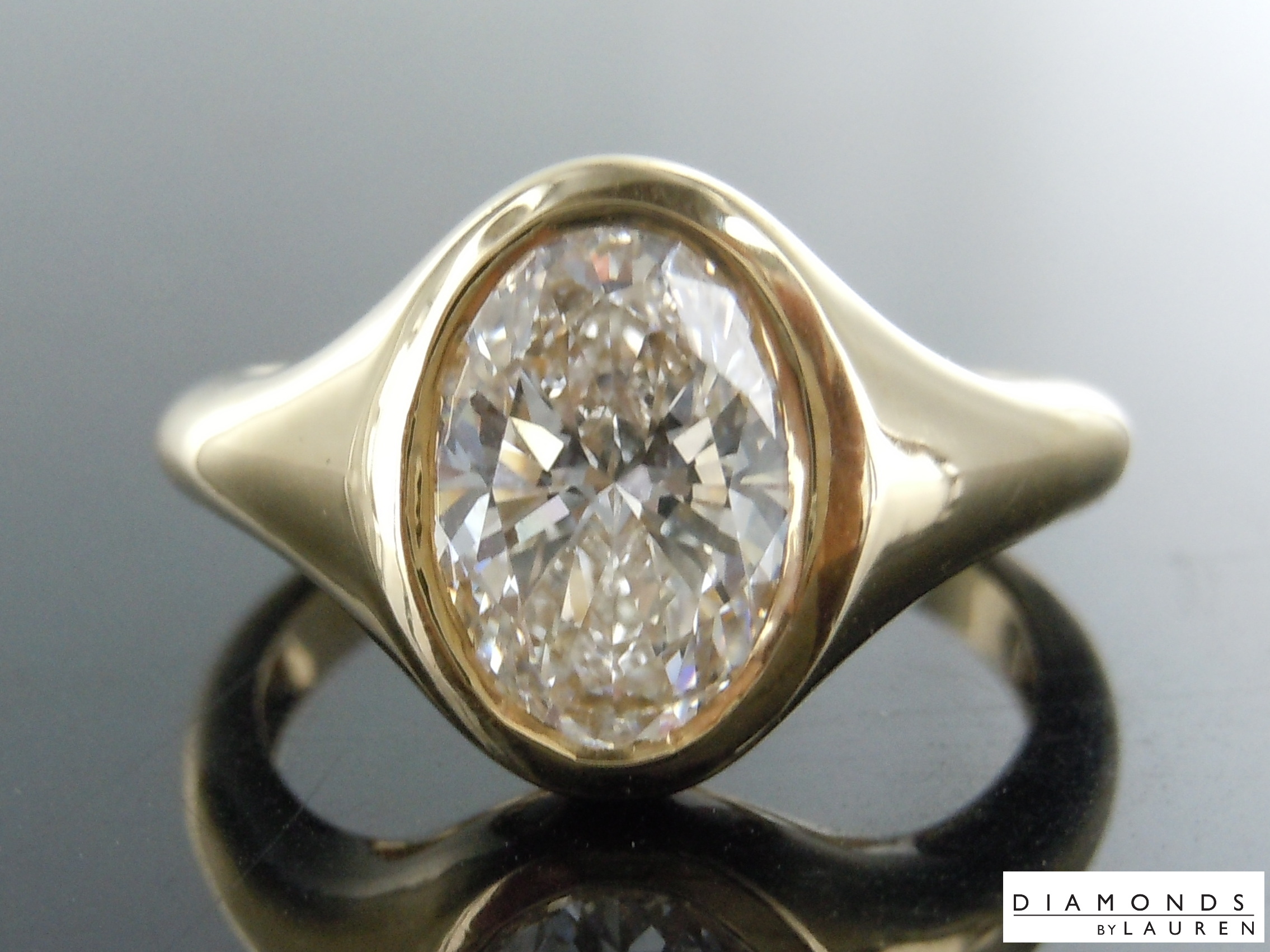 lab diamond ring