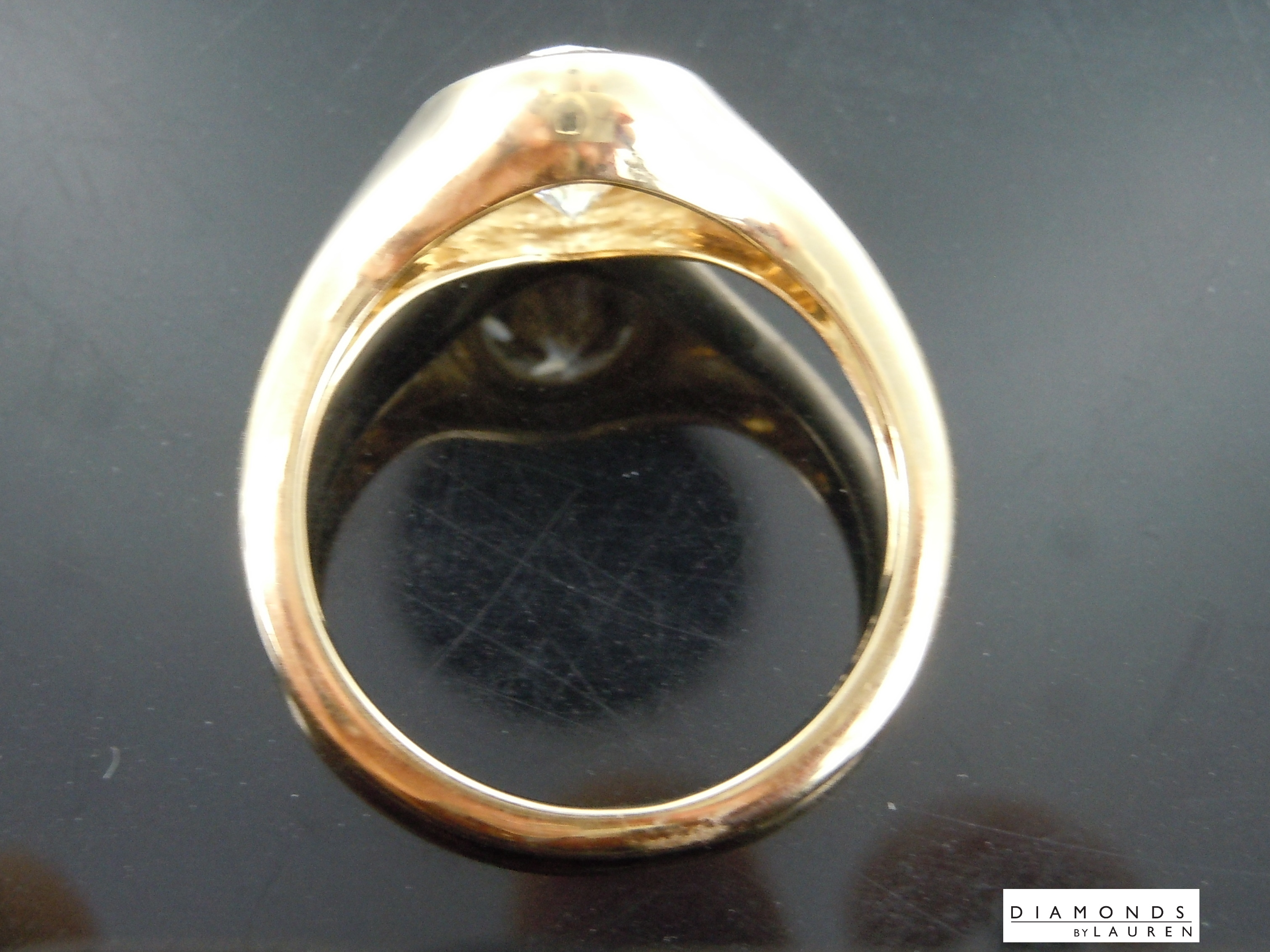 lab colorless diamond ring