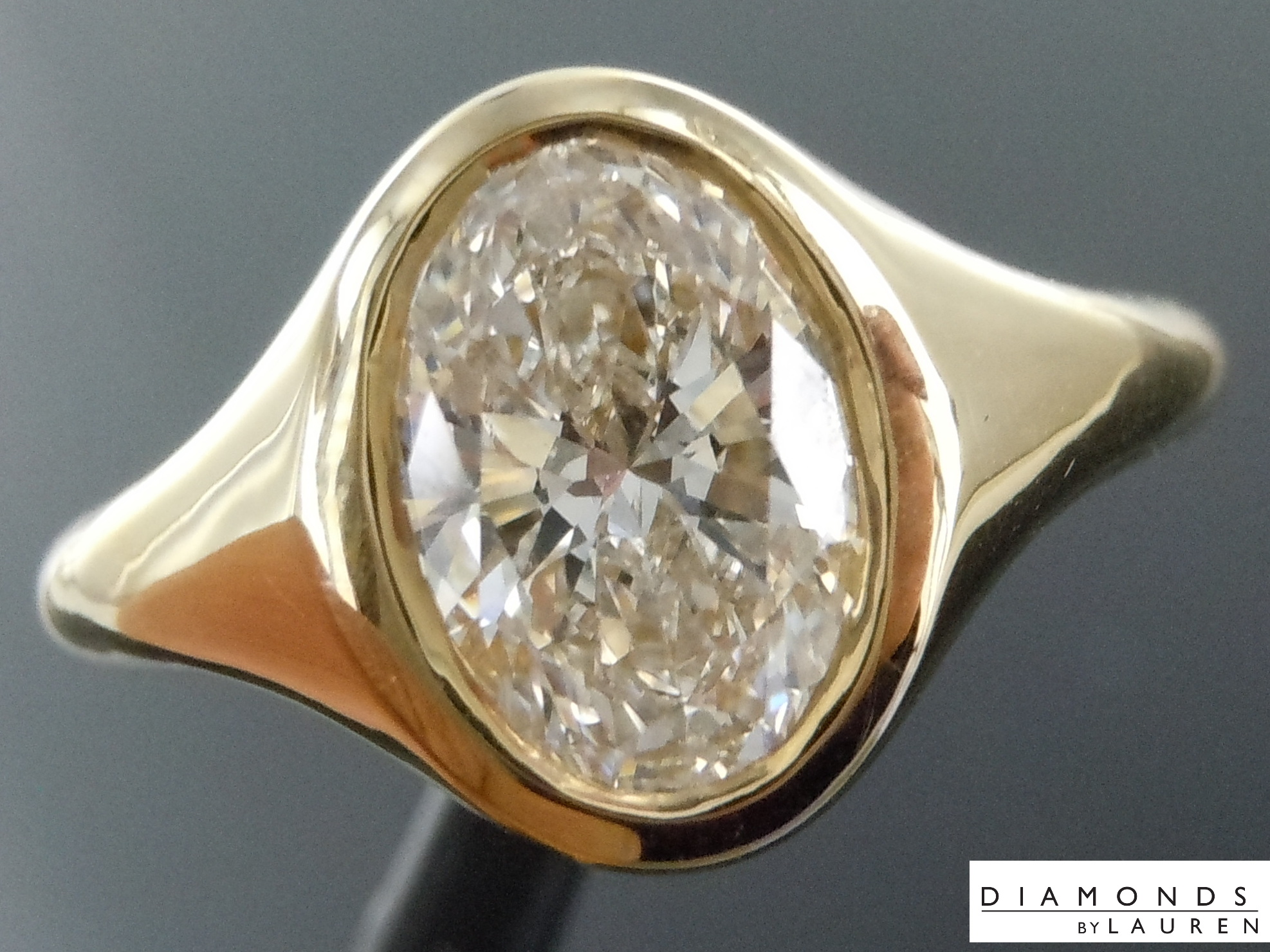 lab diamond ring