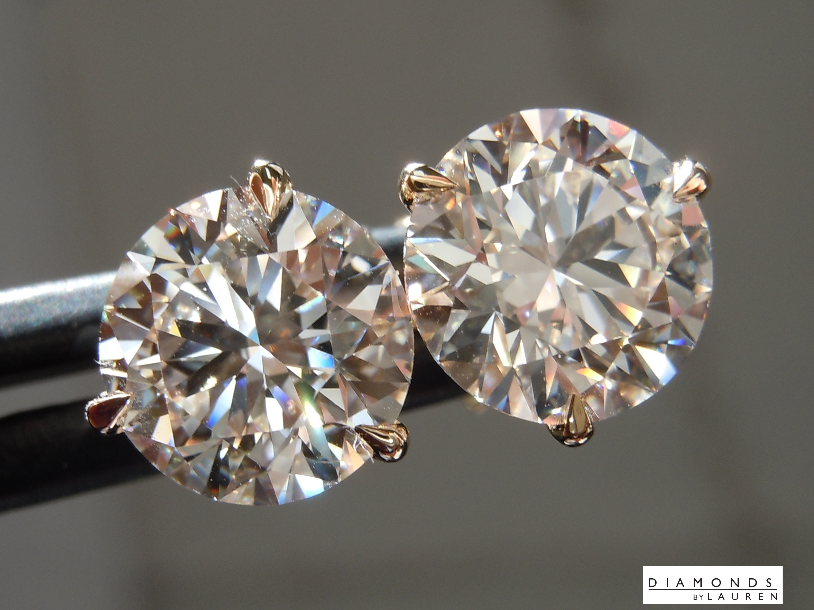 lab diamond earrings