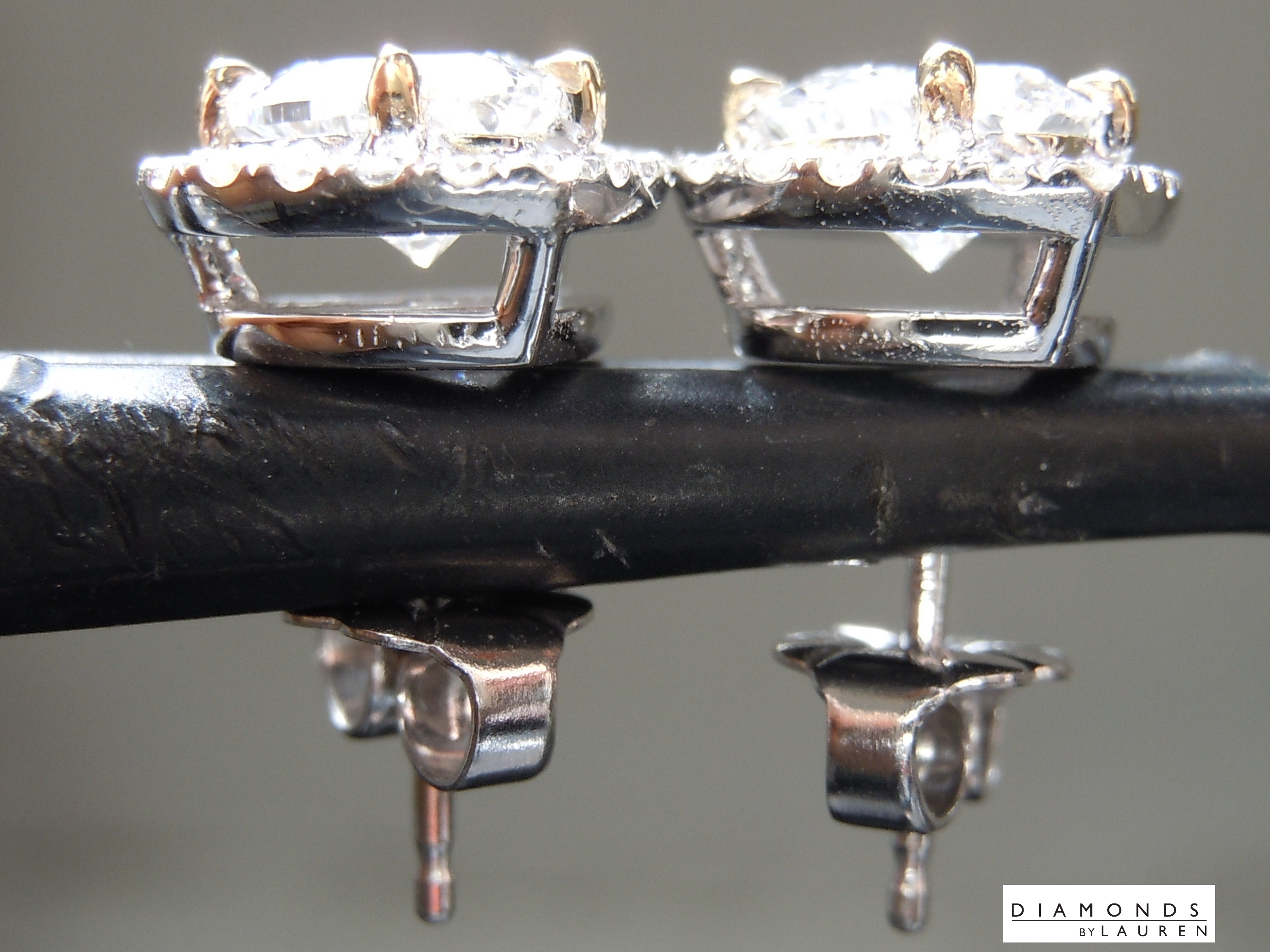 lab diamond earrings