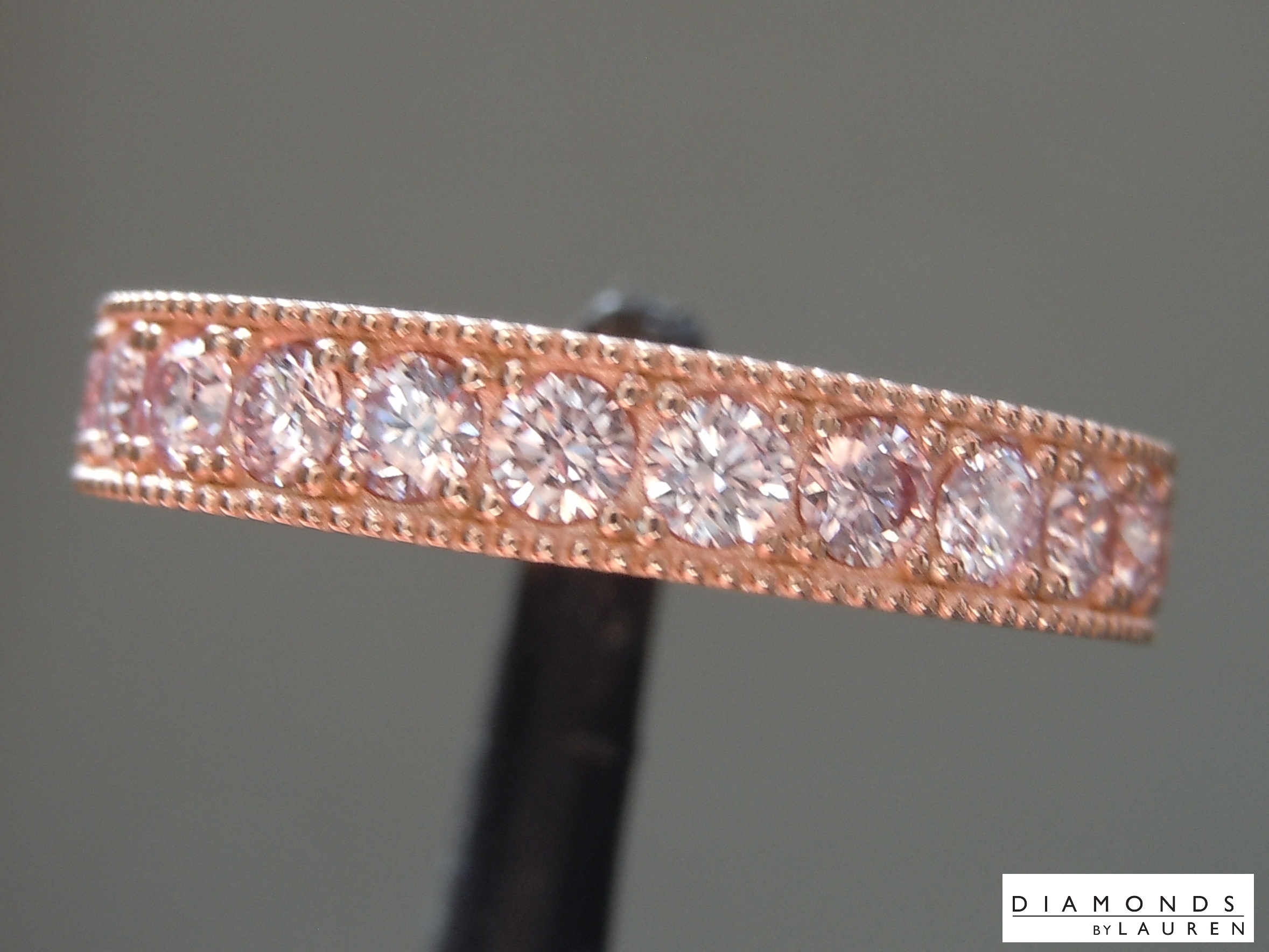 natural pink diamond ring