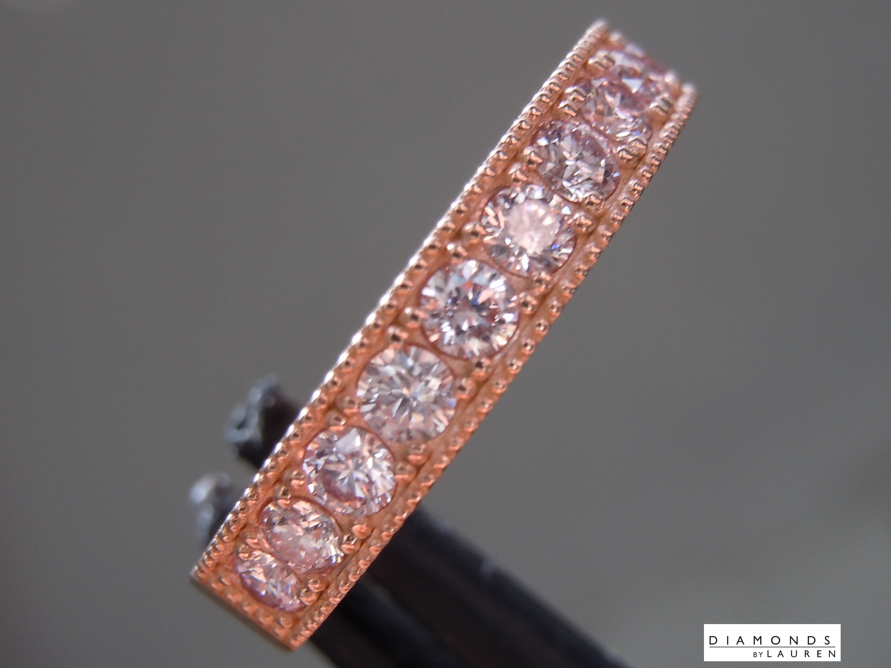 natural pink diamond ring