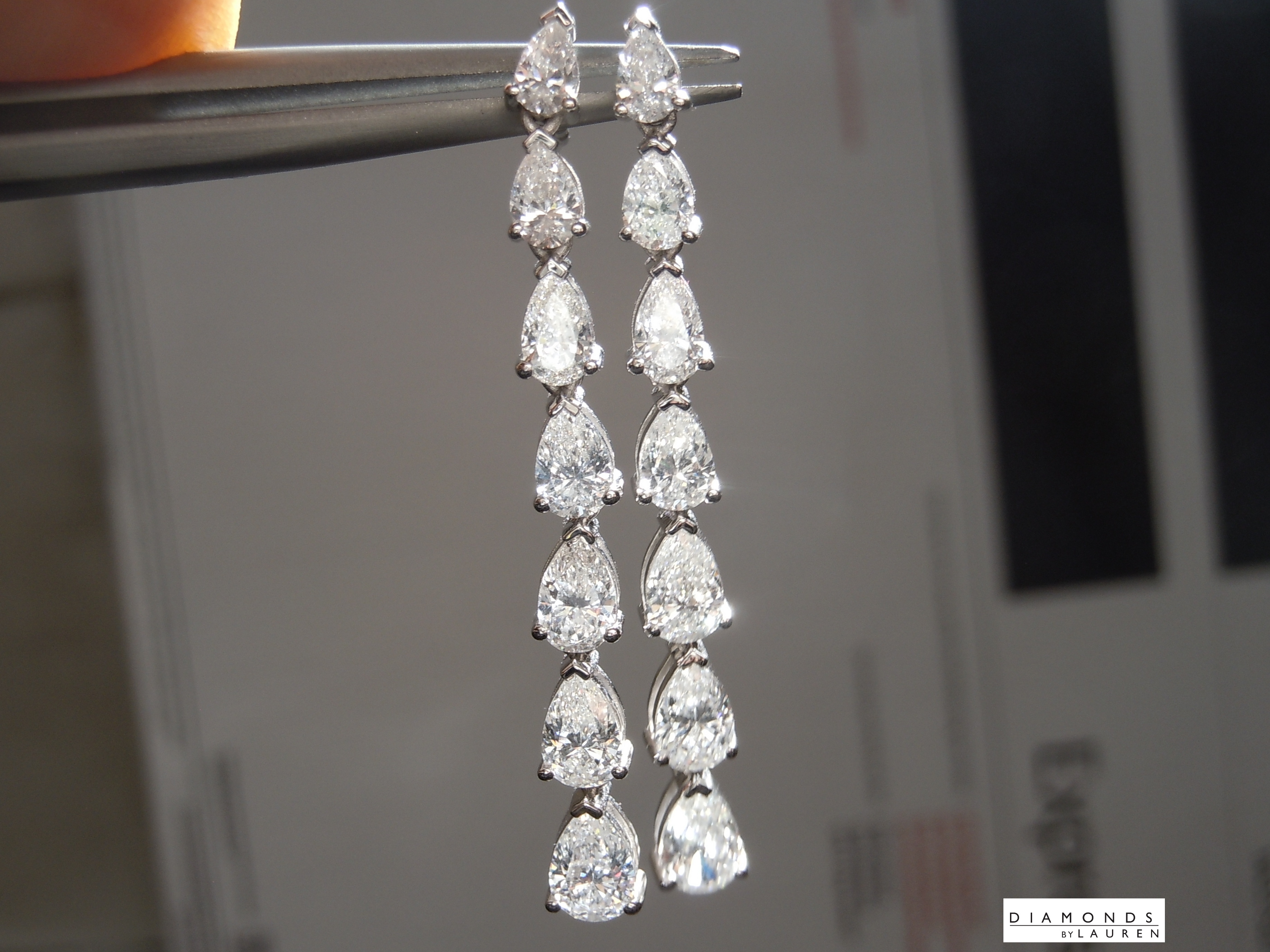 lab diamond earrings
