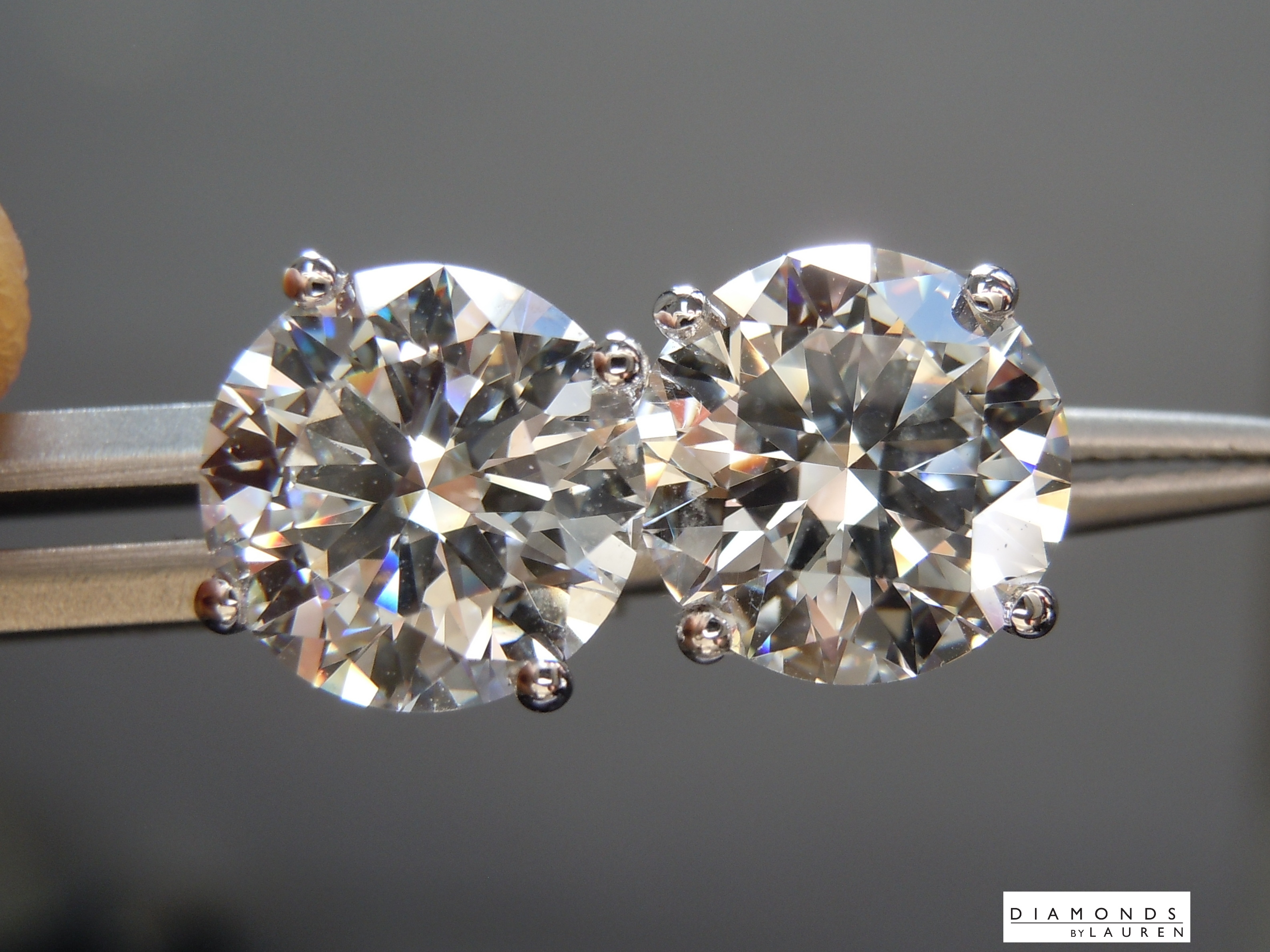 lab diamond earrings