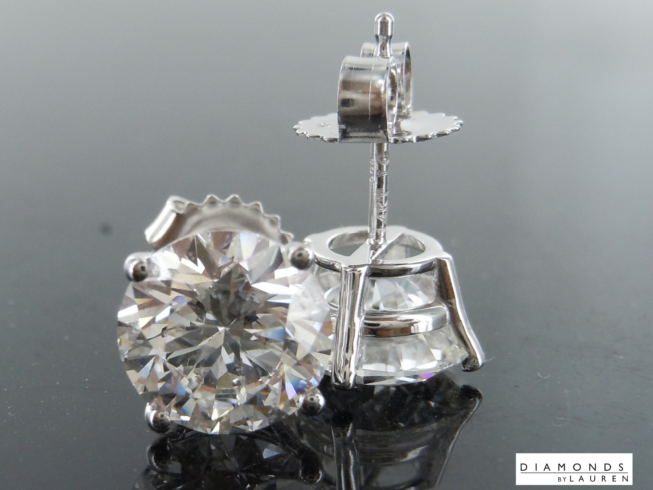 lab diamond earrings