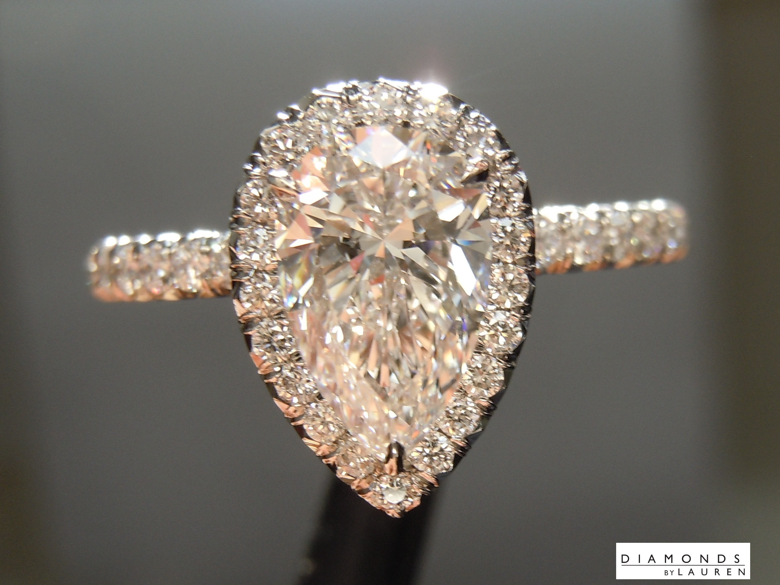 colorless diamond ring