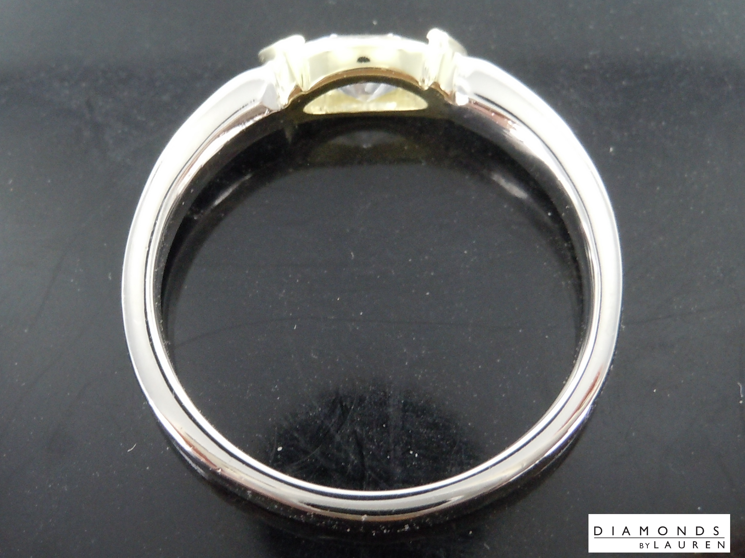 lab canary diamond ring