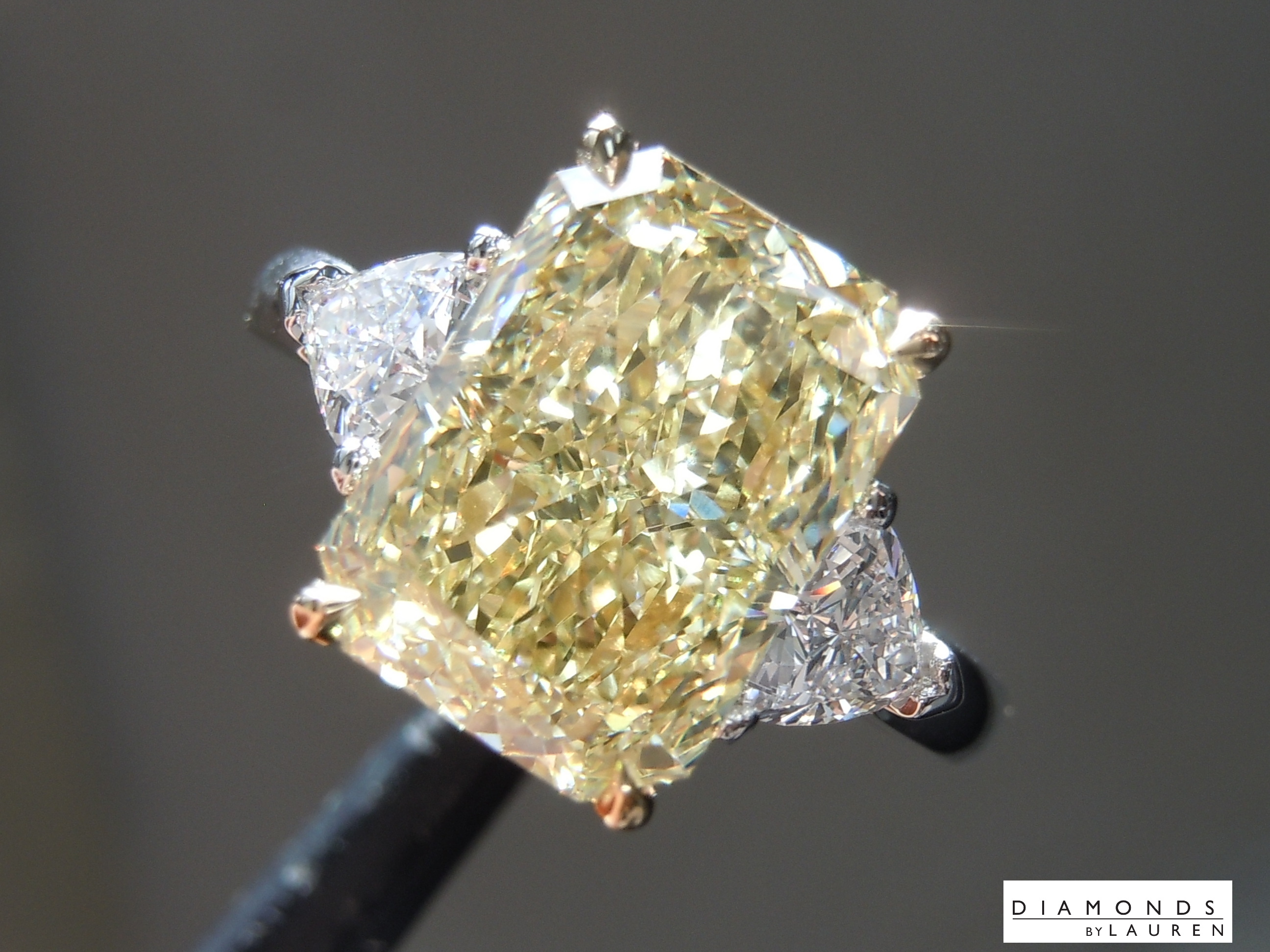 yellow lab diamond ring