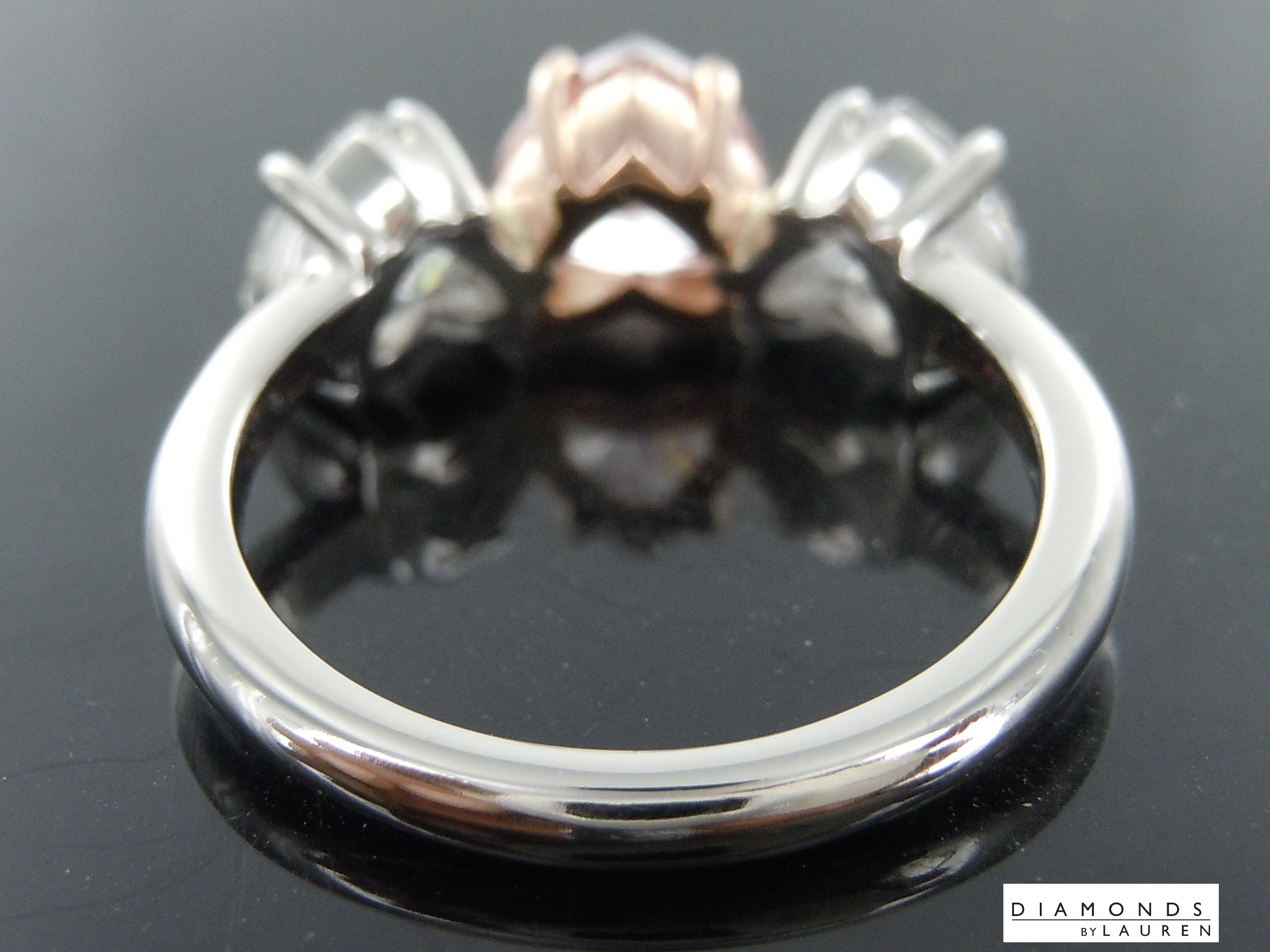 intense pink diamond ring