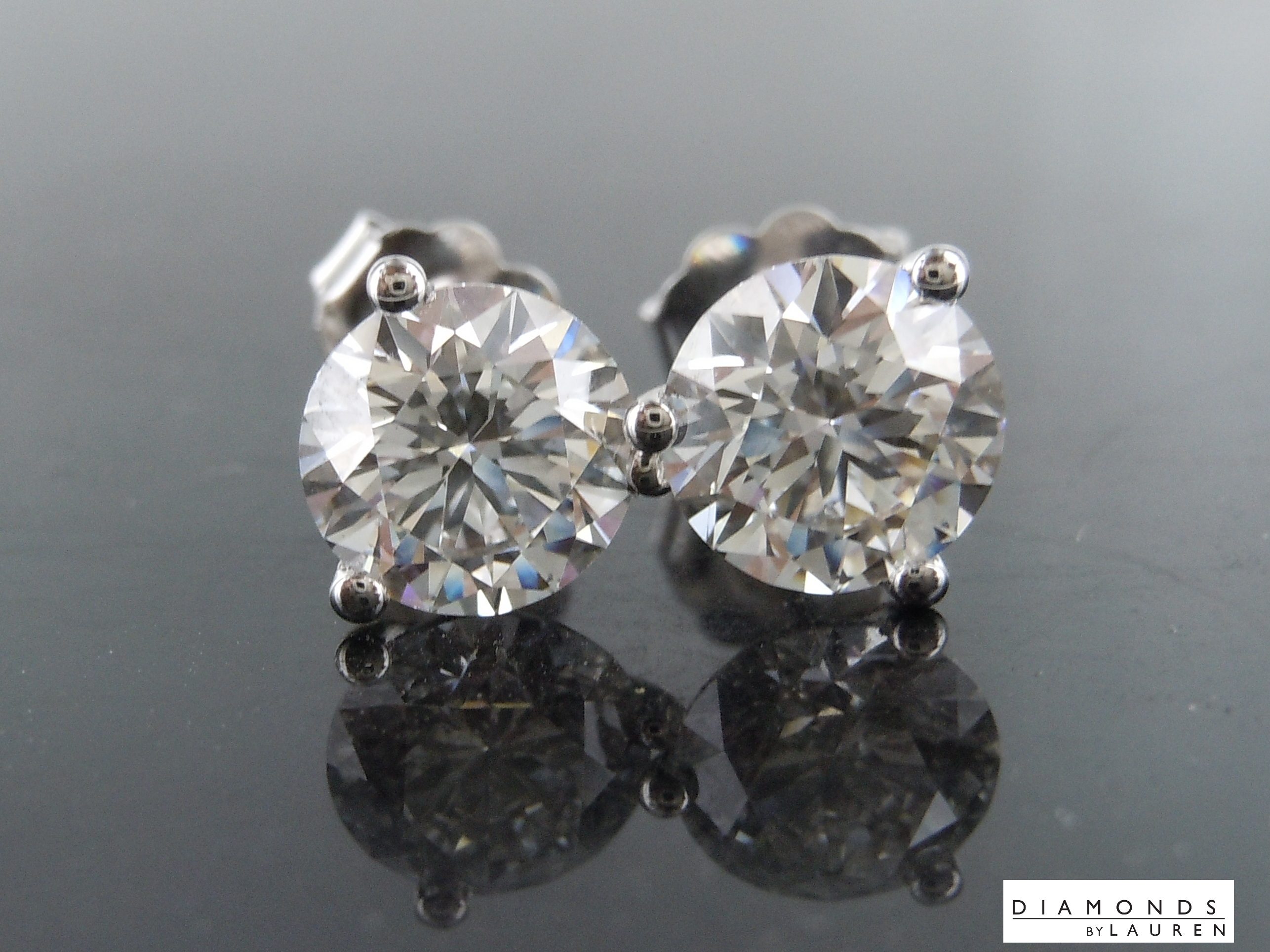 lab diamond earrings