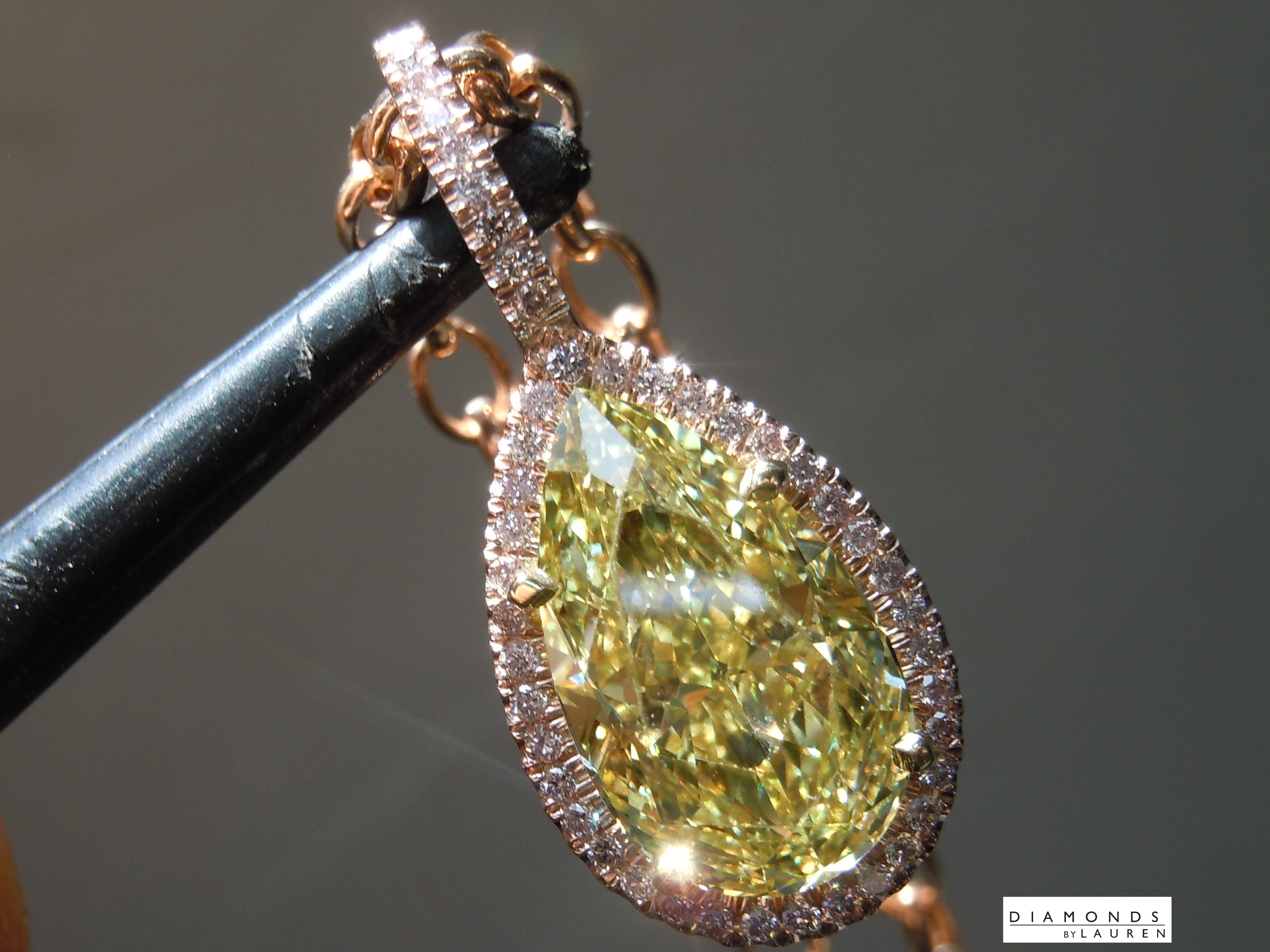 lab diamond necklace
