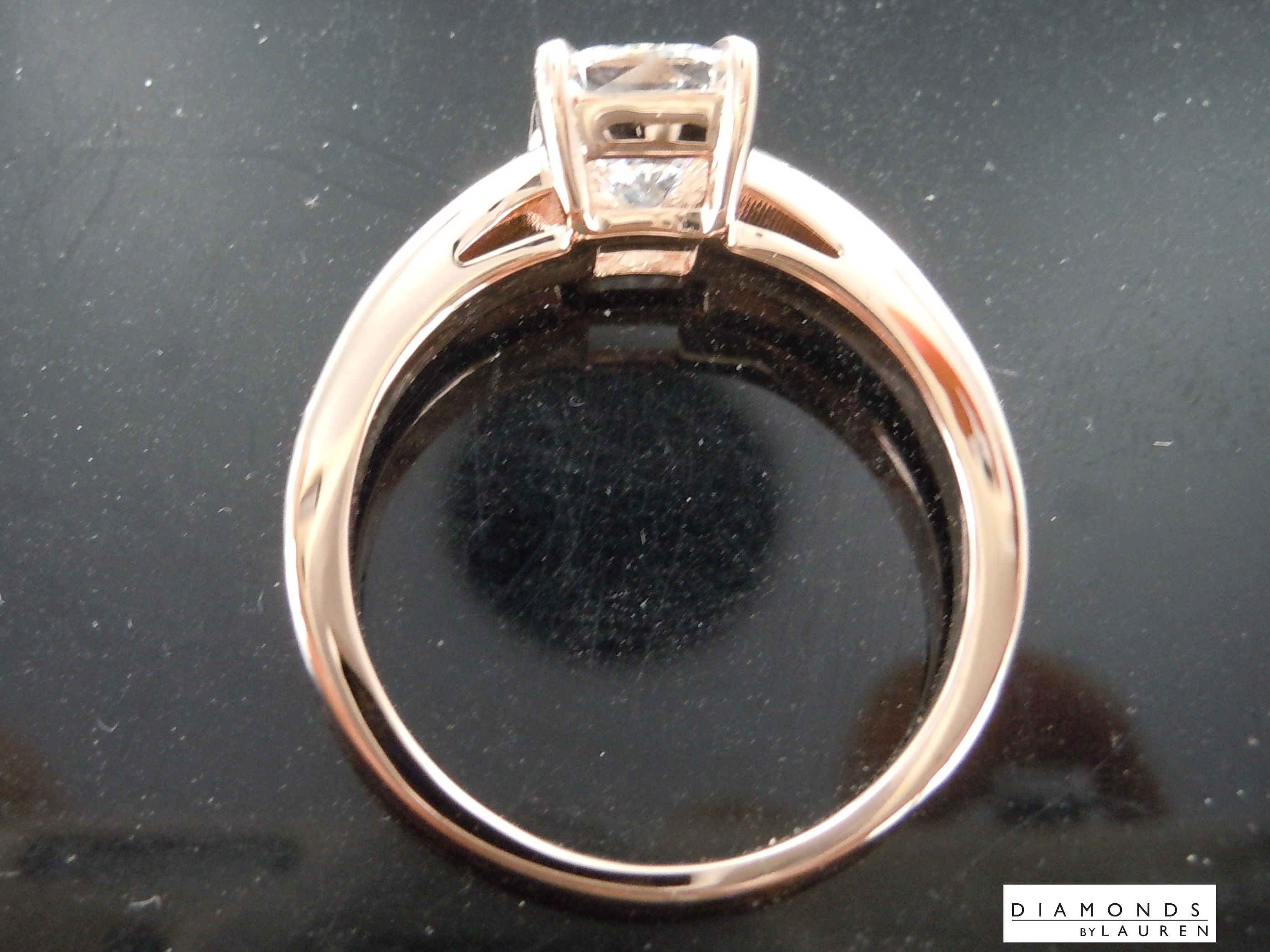 lab yellow diamond ring
