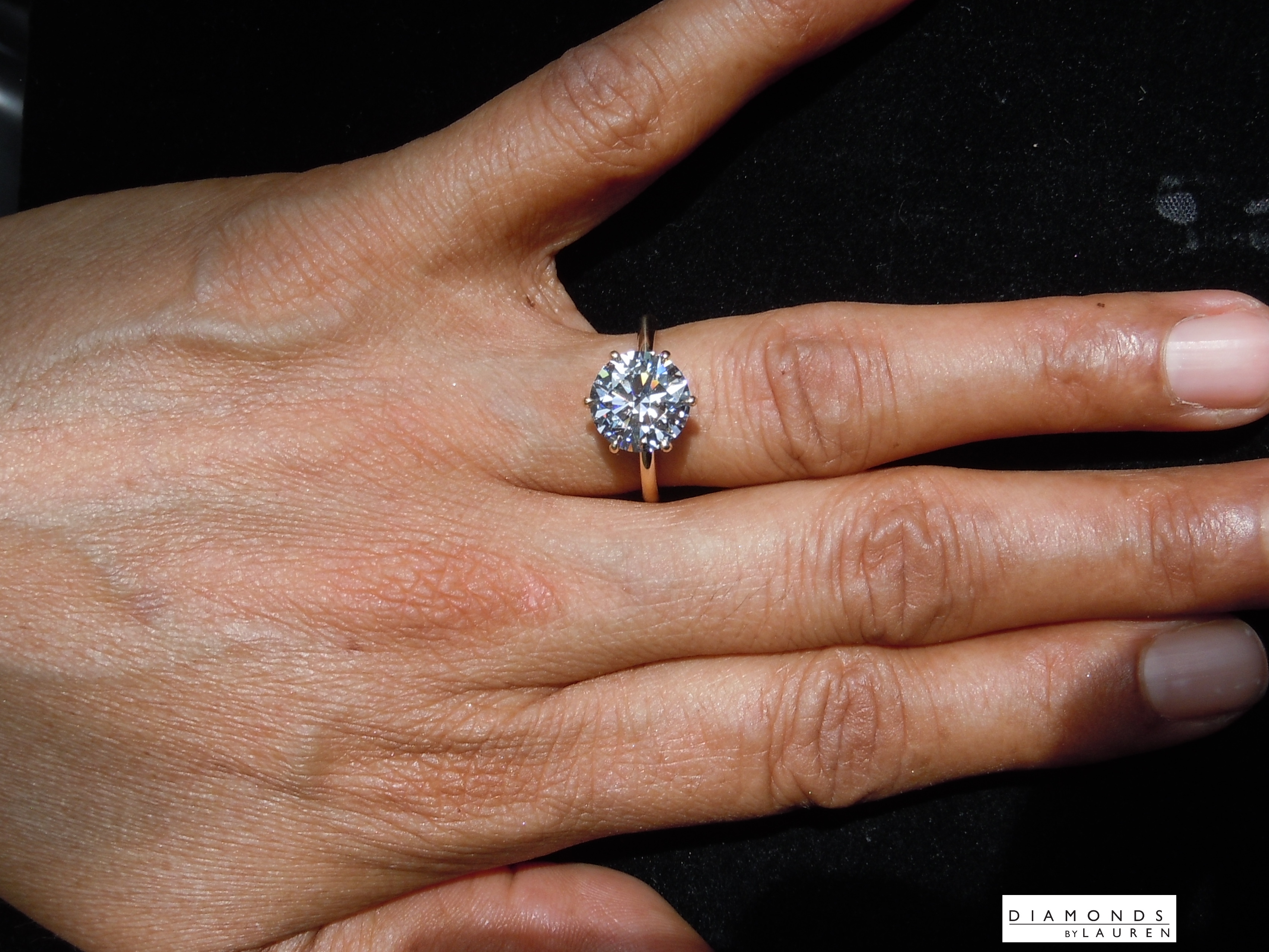 lab diamond ring
