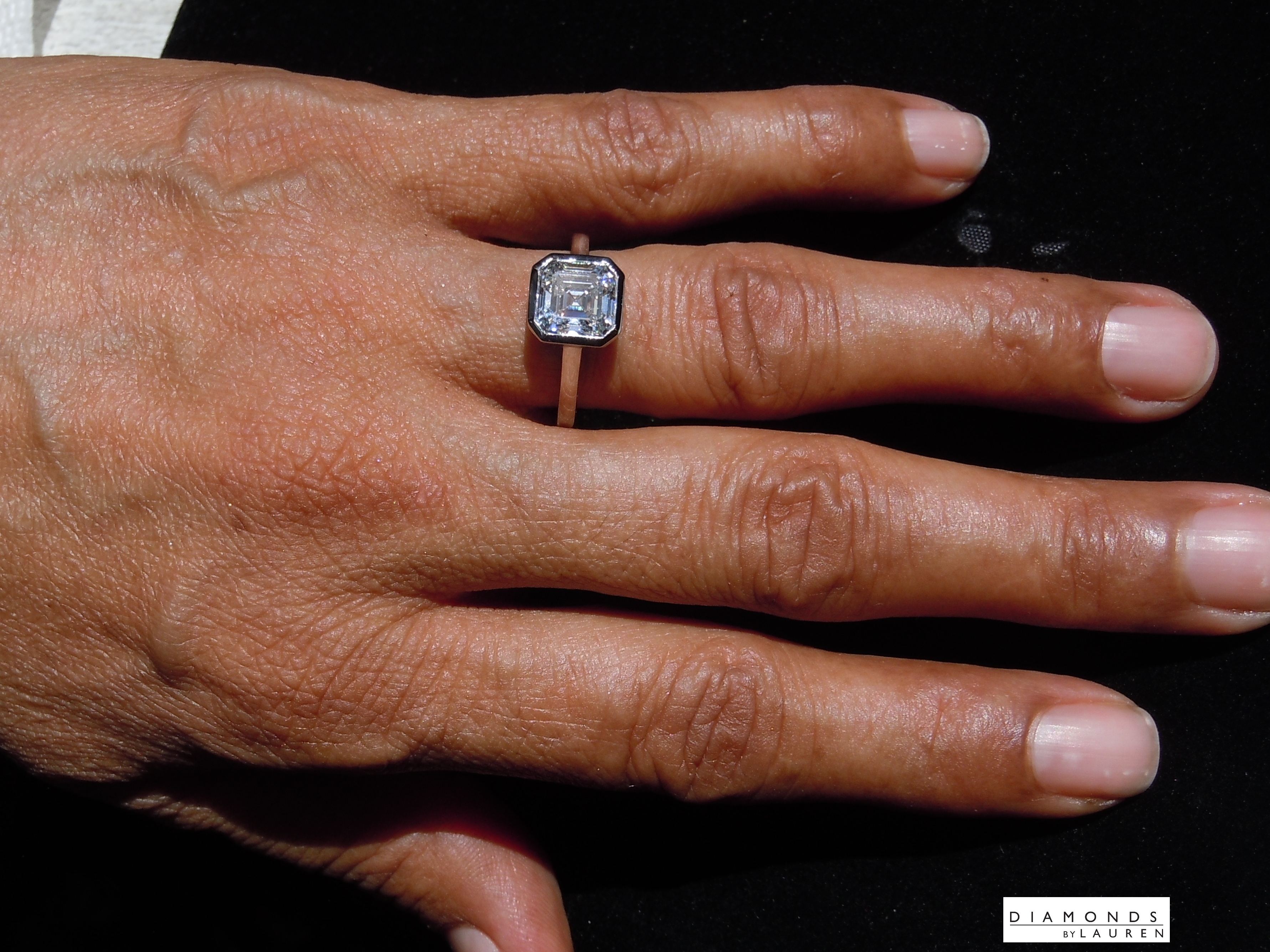 lab diamond ring