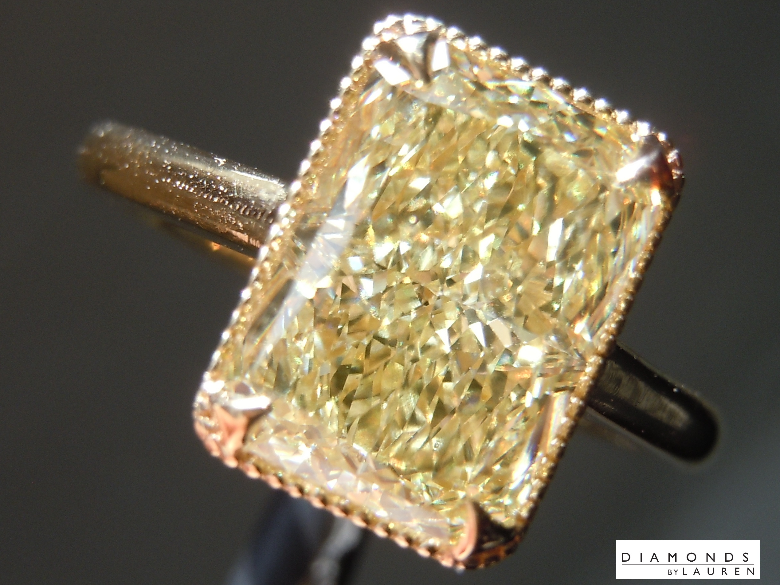 lab diamond ring