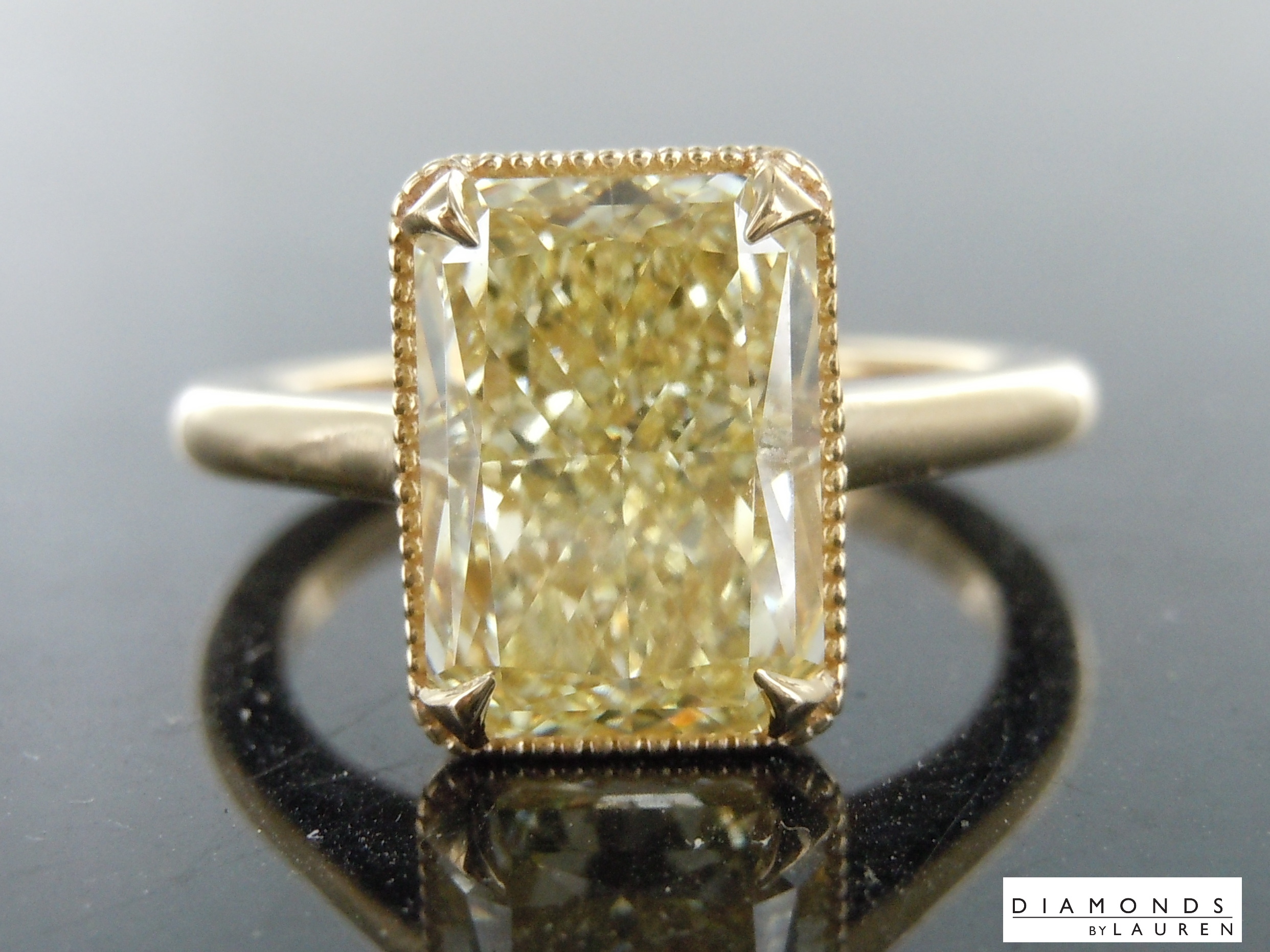 canary diamond ring
