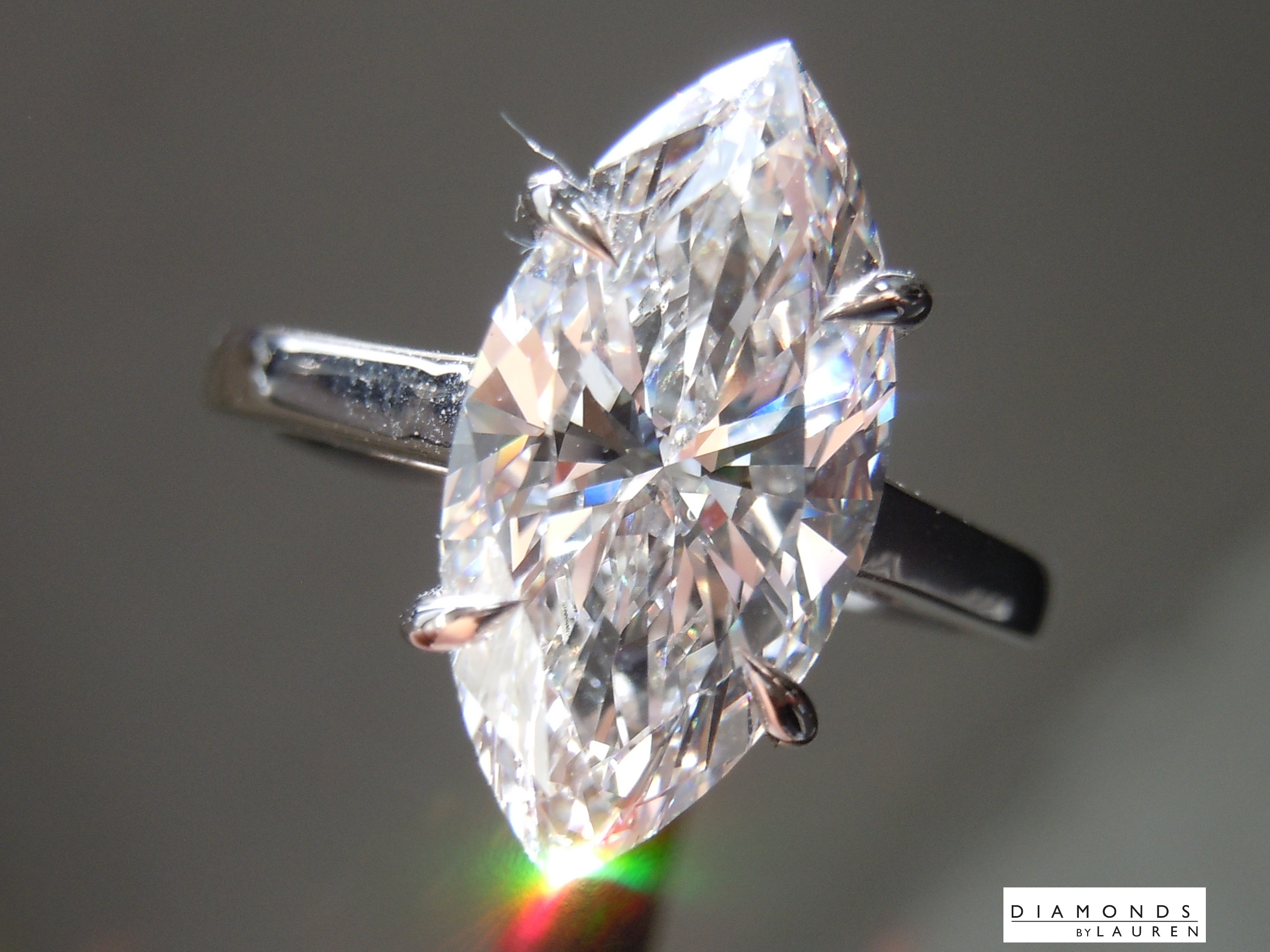 colorless diamond ring