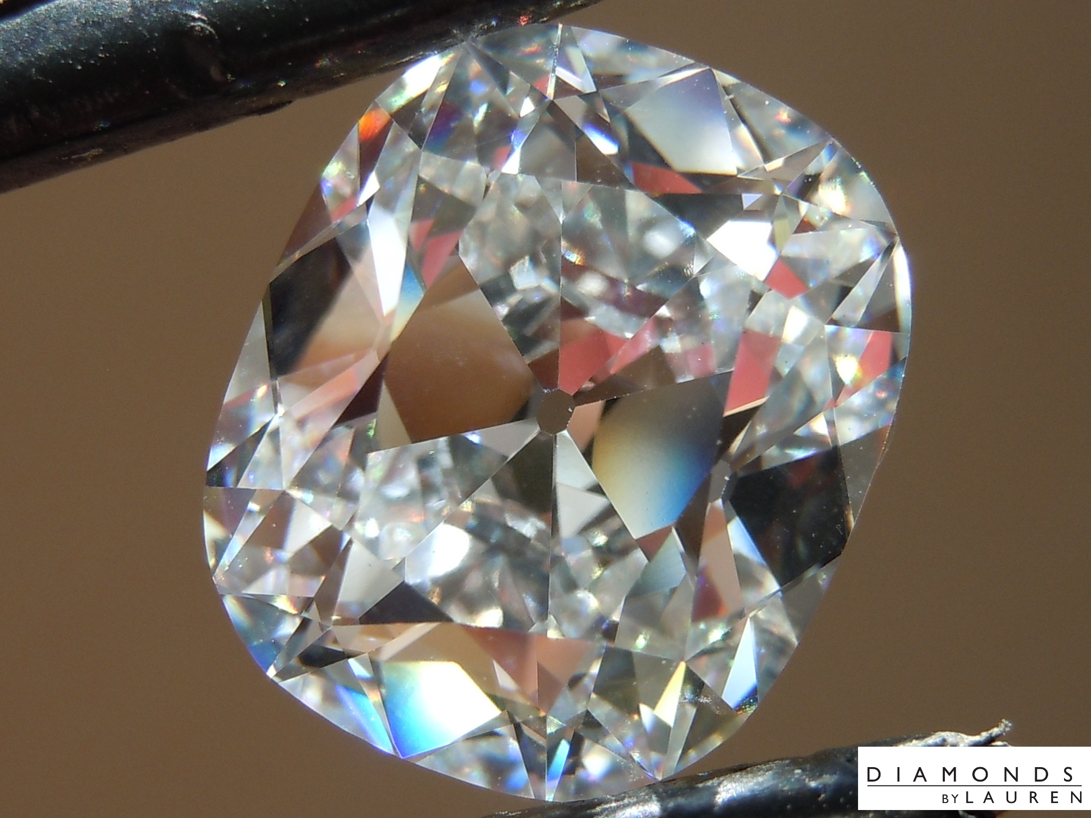 lab colorless diamond ring