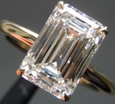 2.22ct E VS1 Emerald Lab Diamond Solitaire 18kt Yellow Gold R10820
