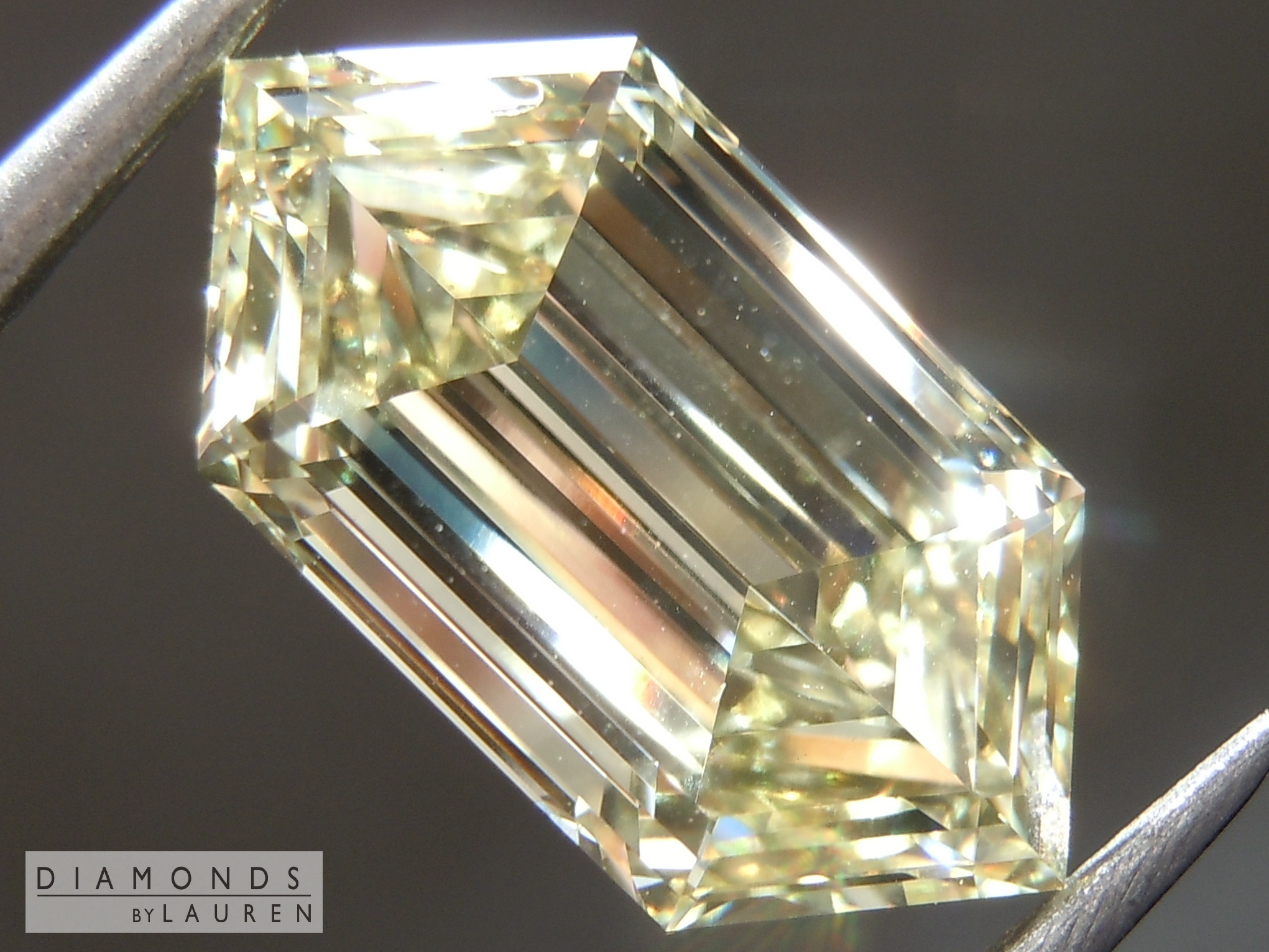 3.04ct Yellow VS1 Hexagonal Lab Grown Diamond R11234